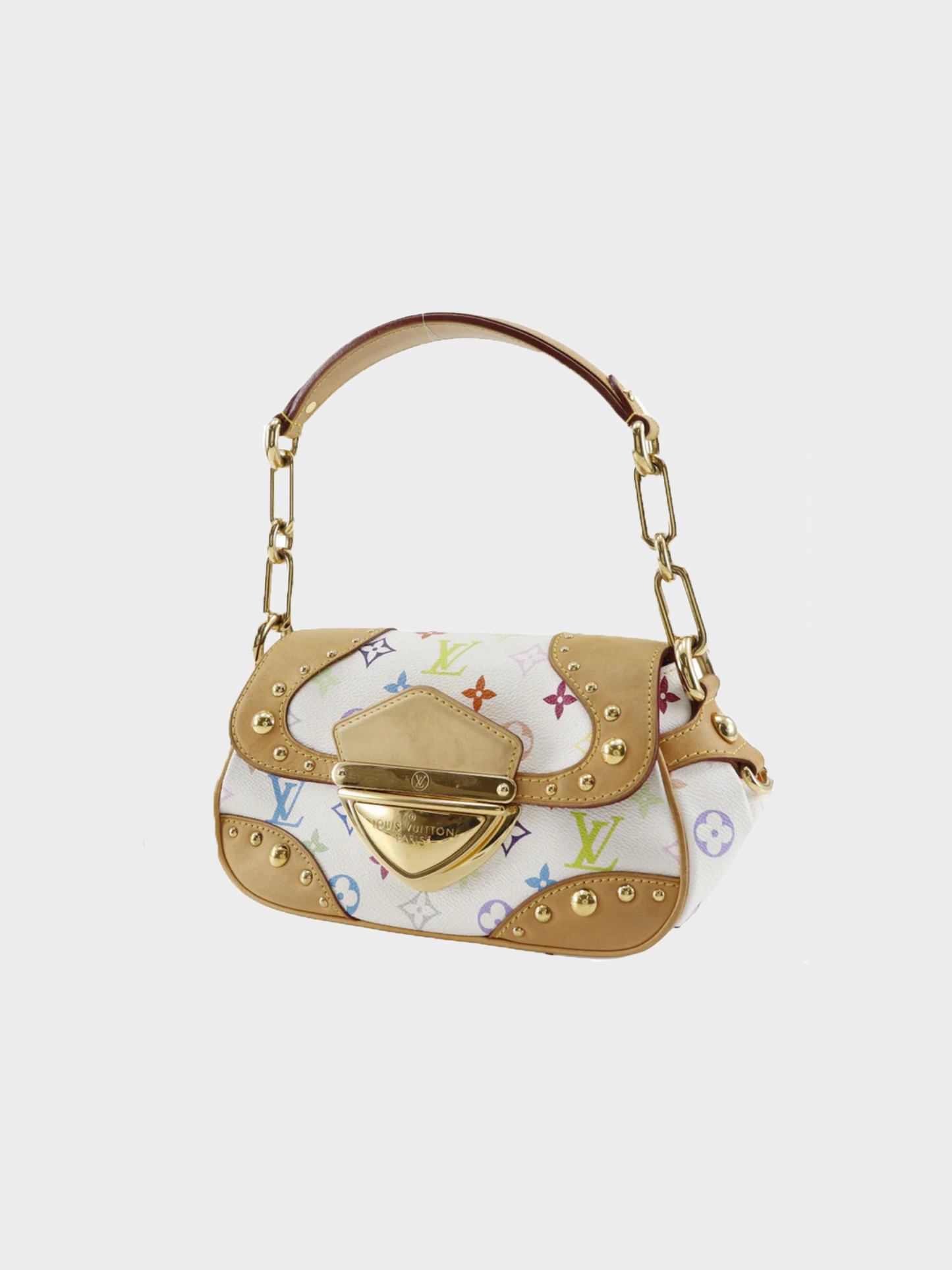 Louis Vuitton 2007 White Monogram Murakami Marilyn PM Bag