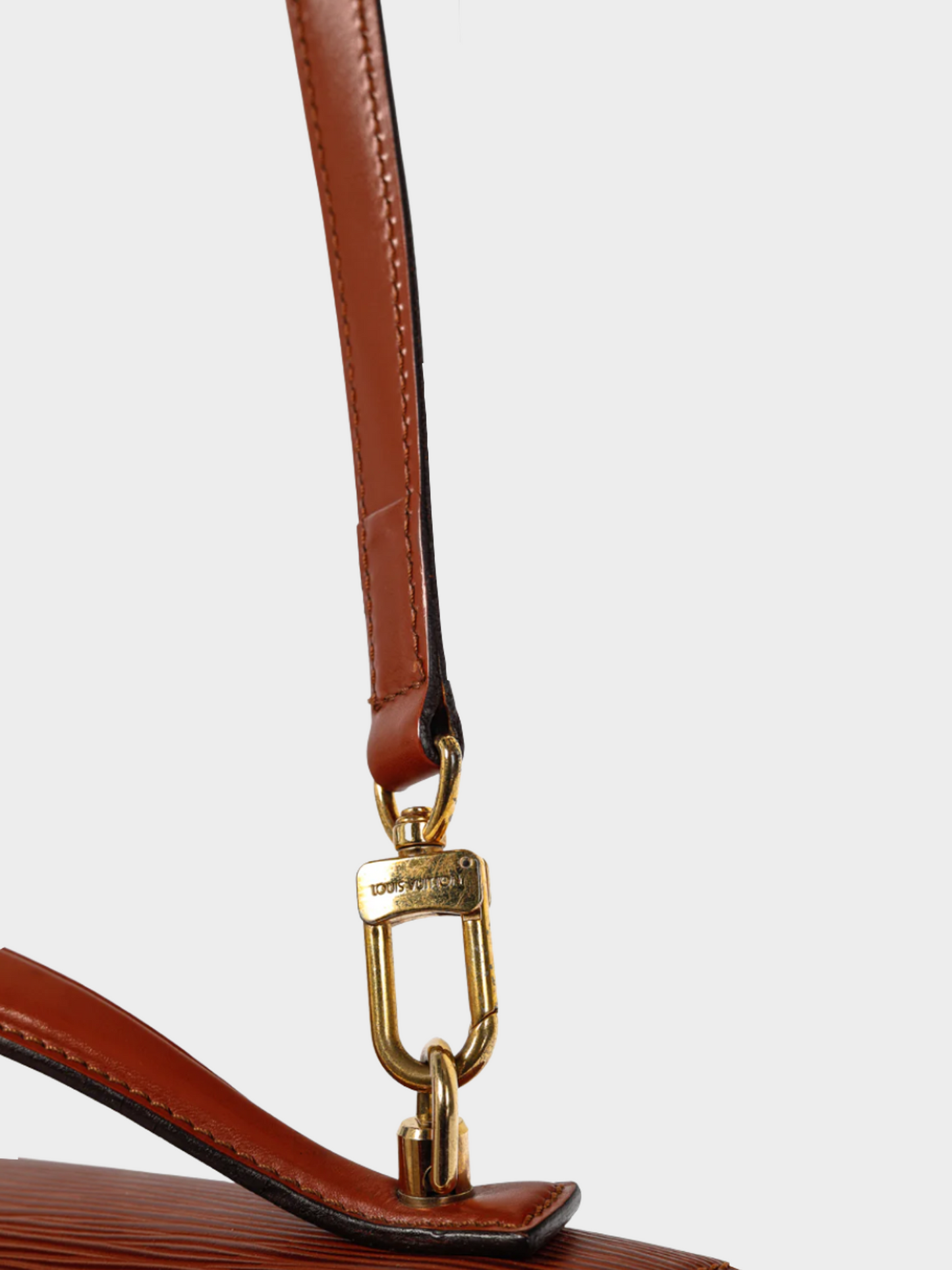 Louis Vuitton 1990s Monceau 28 Rust Brown Epi Leather Convertible Bag