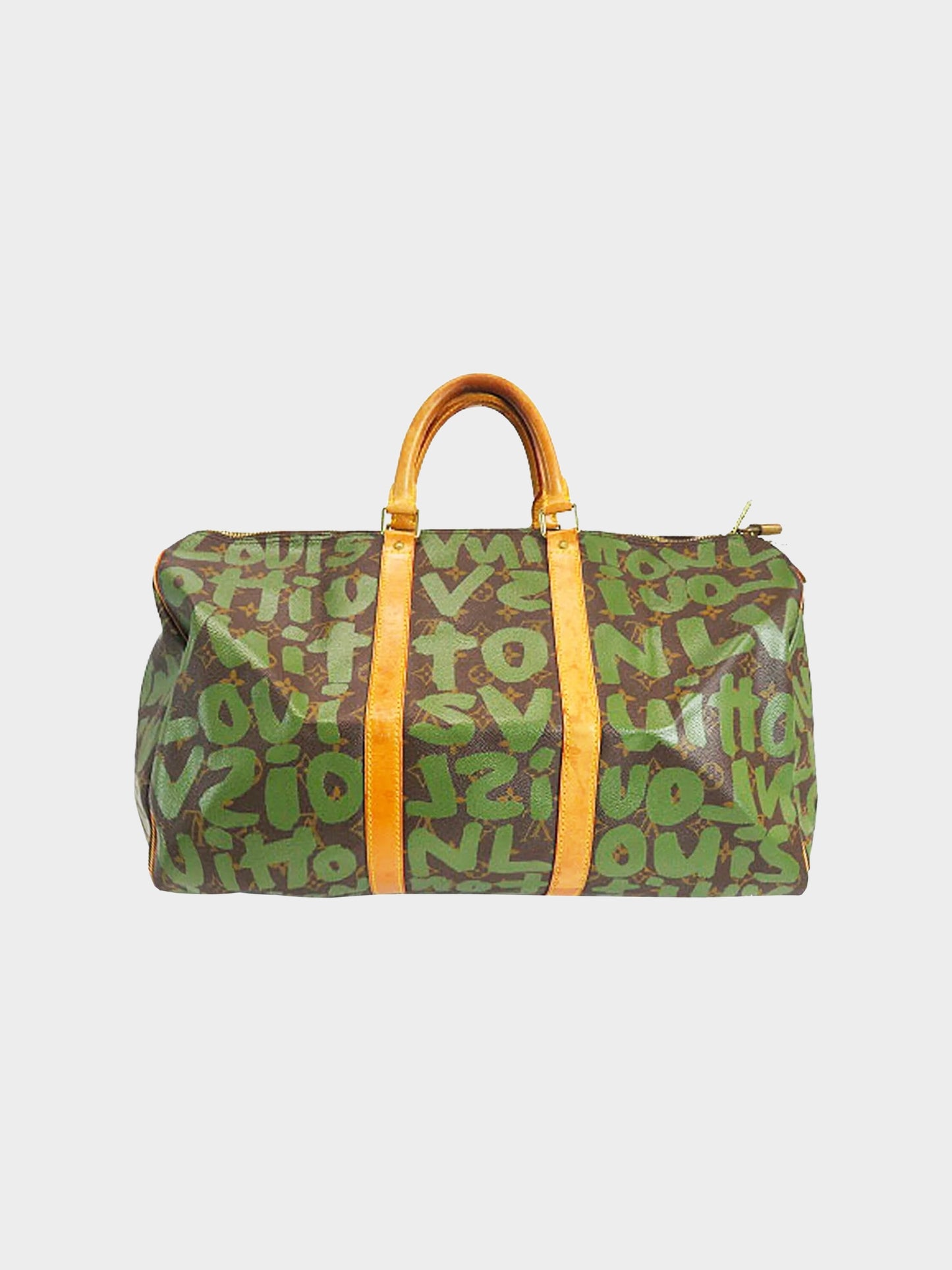 Louis Vuitton 2001 Stephen Sprouse Khaki Graffiti Duffle