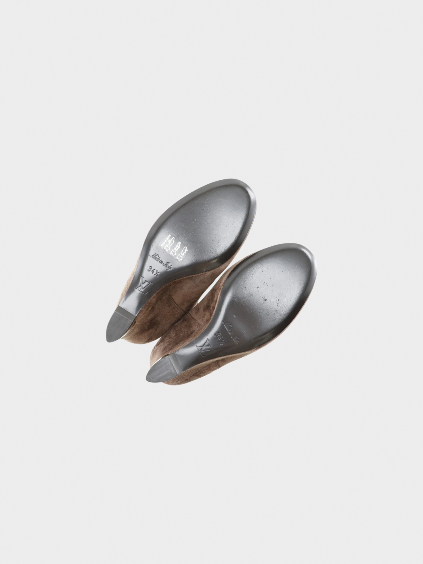 Louis Vuitton 2000s Brown Suede Ankle Boots