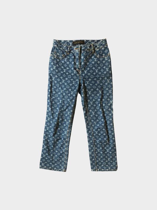 Louis Vuitton 2006 Monogram Denim Jeans