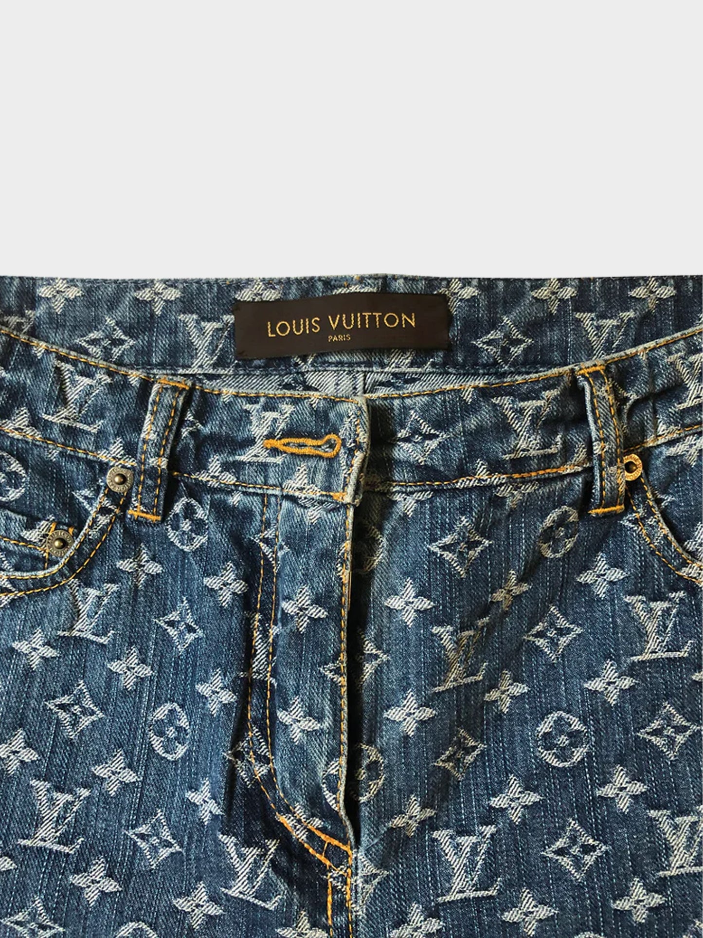 Louis Vuitton 2006 Monogram Denim Jeans