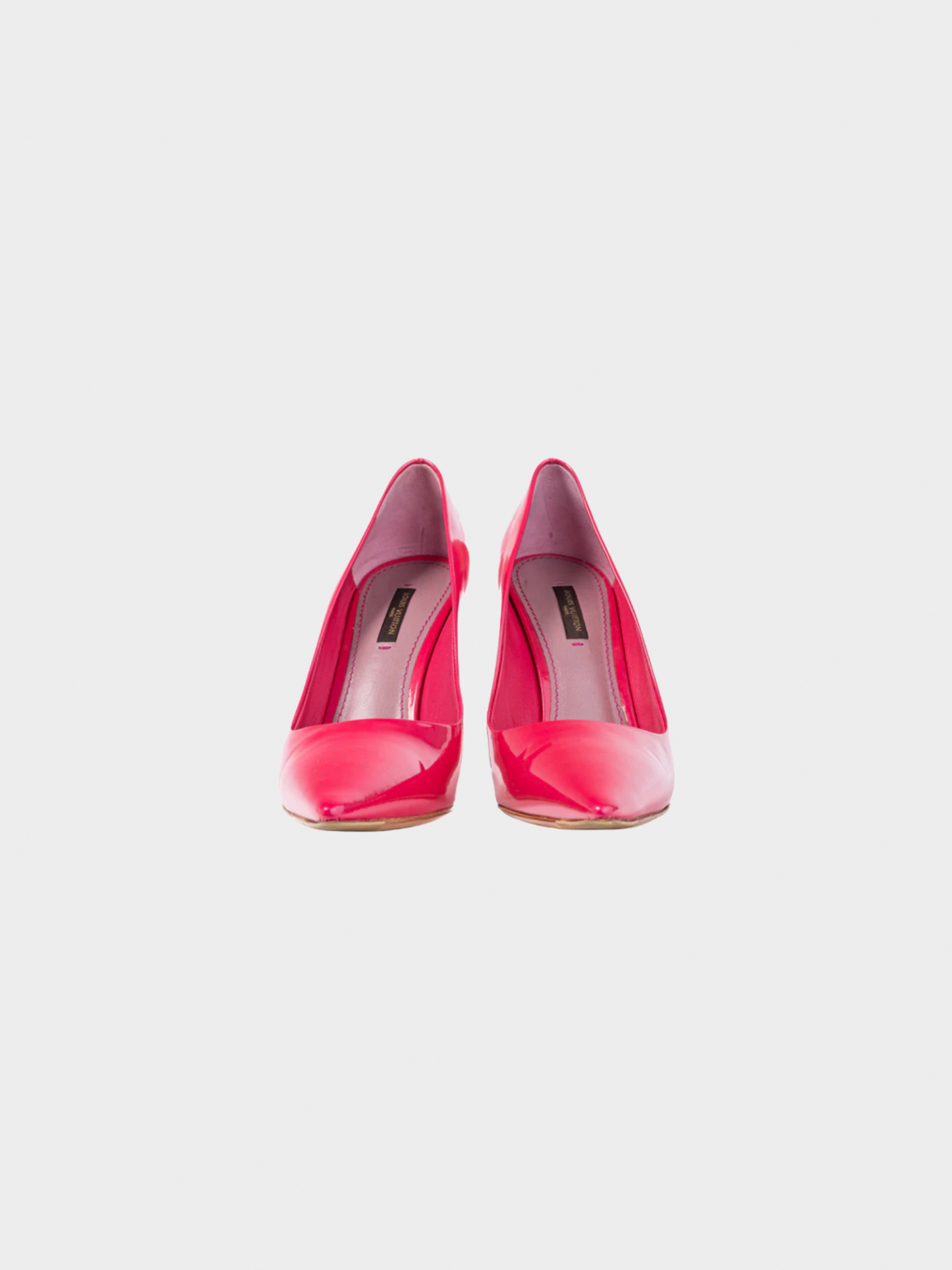 Louis Vuitton SS 2009 Strawberry Rose Pop Patent Leather Pointed-Toe Pumps