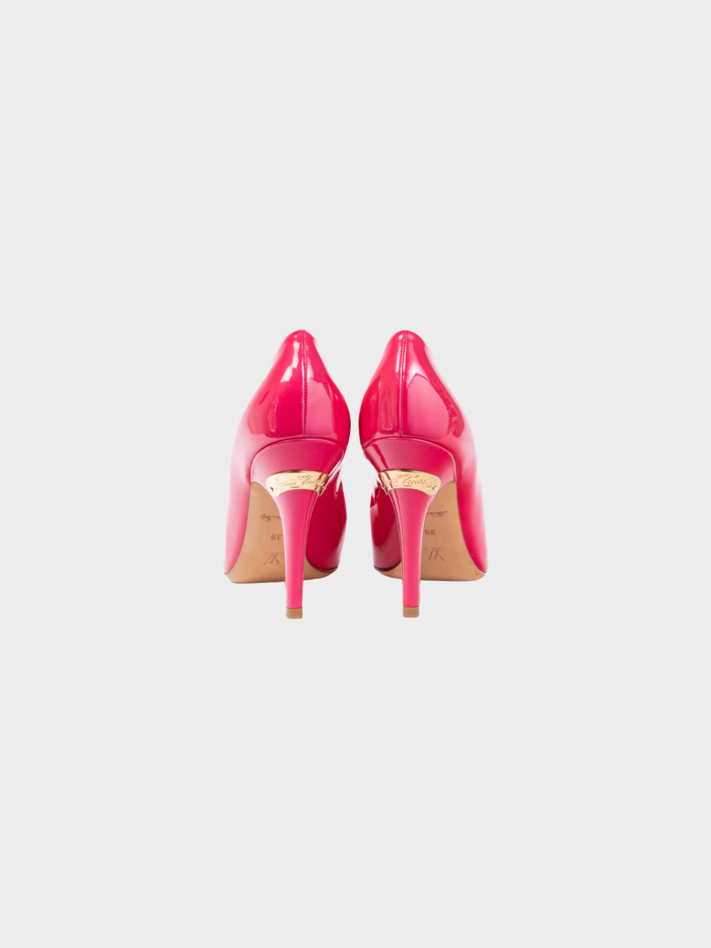 Louis Vuitton SS 2009 Strawberry Rose Pop Patent Leather Pointed-Toe Pumps