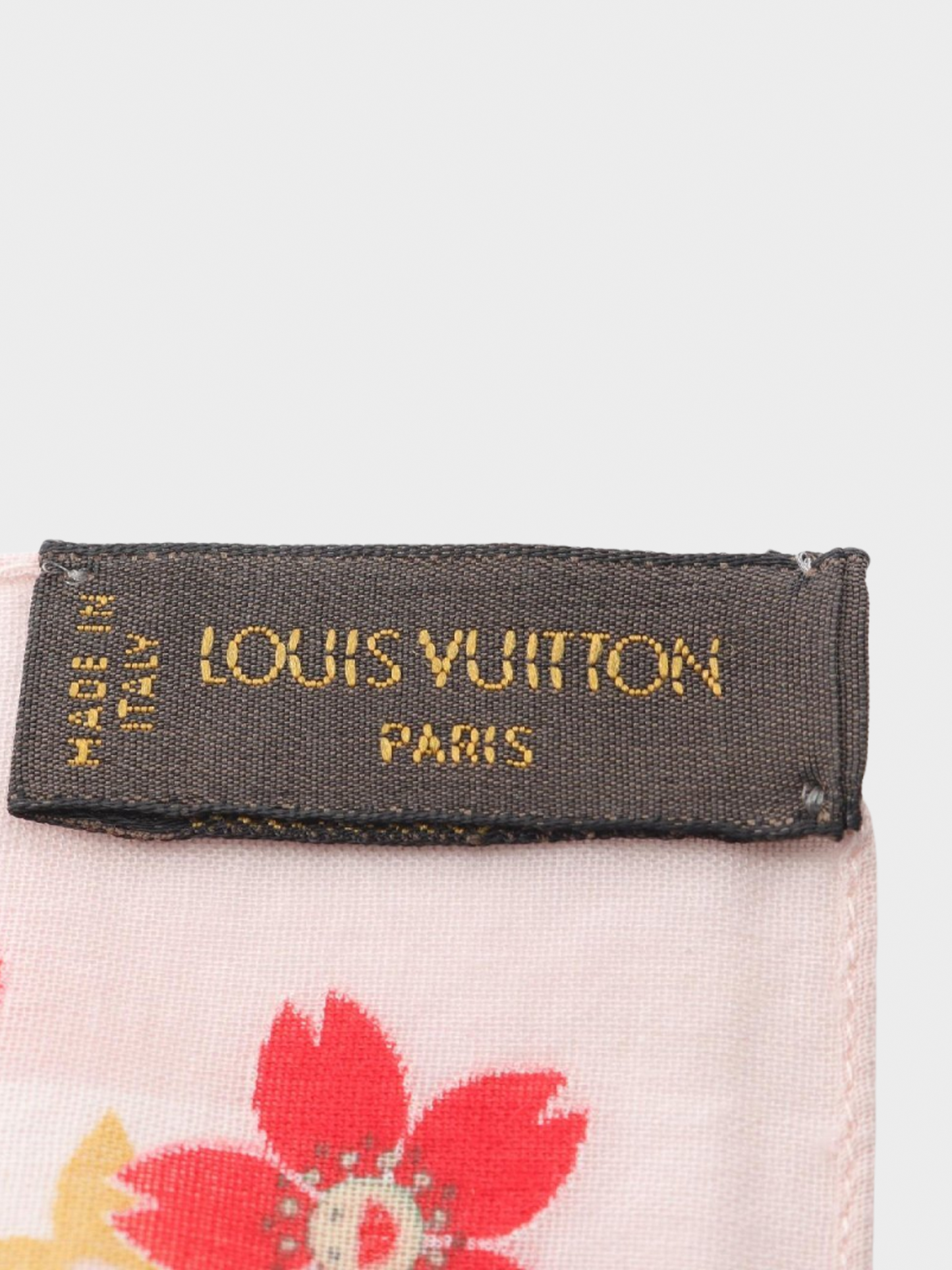 Louis Vuitton x Takashi Murakami 2003 Pink Cherry Blossom Monogram Scarf