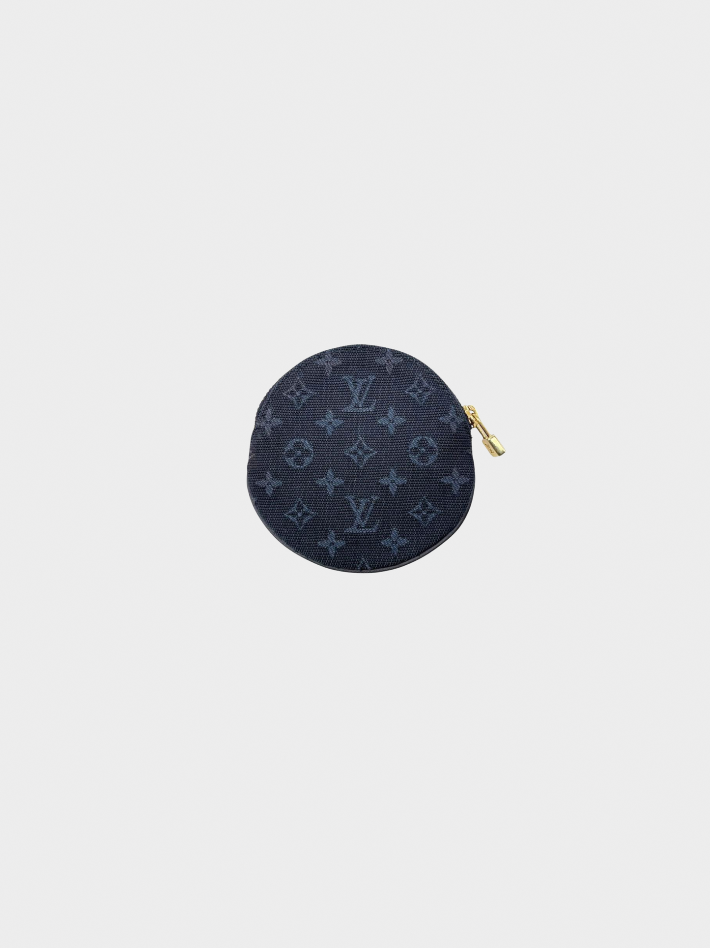 Louis Vuitton 2003 Monogram Denim Circle Bag Pouch