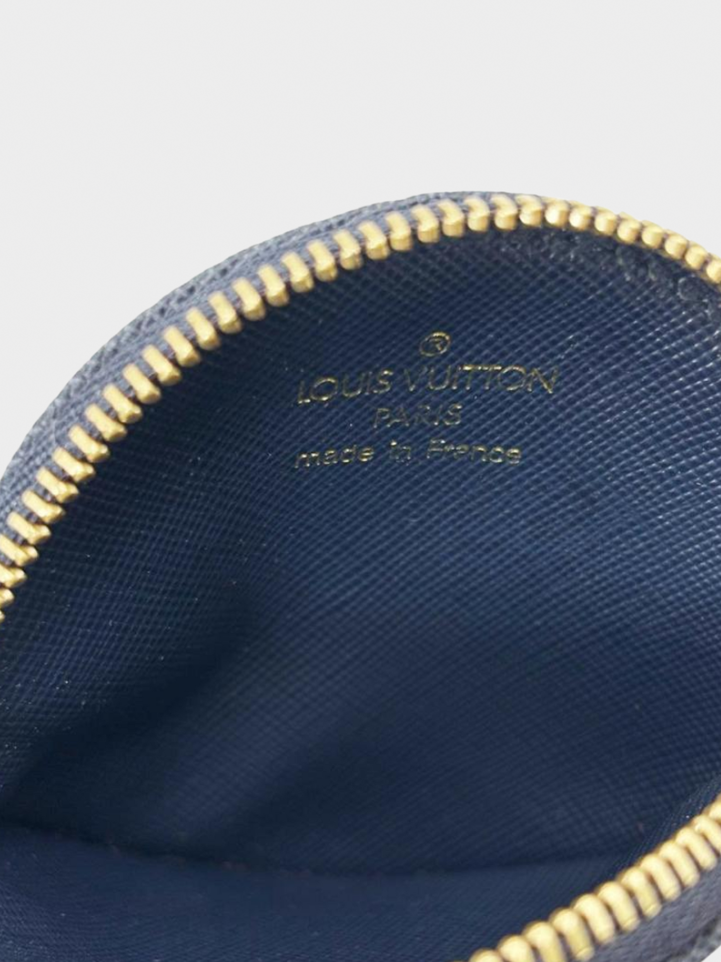 Louis Vuitton 2003 Monogram Denim Circle Bag Pouch