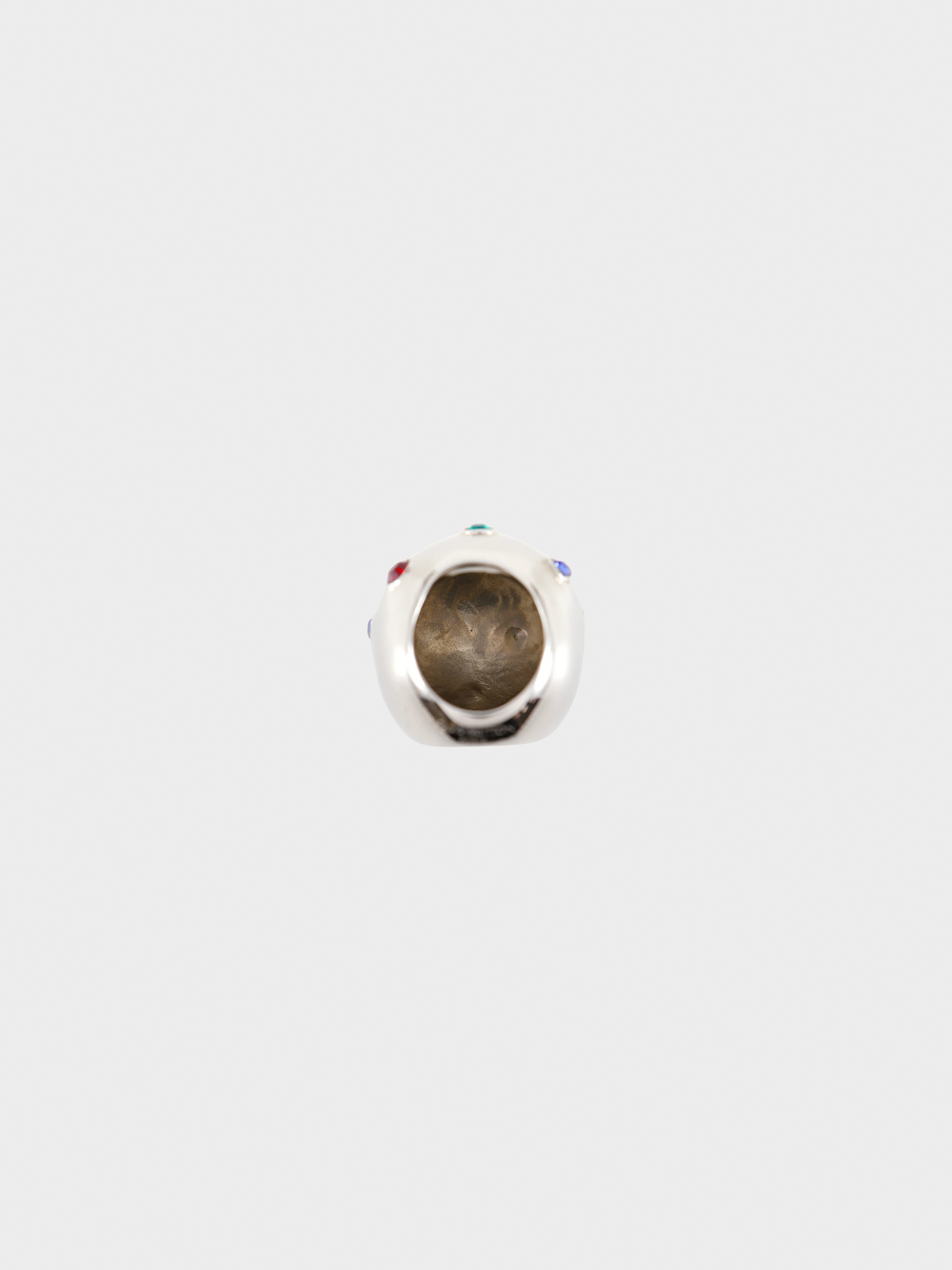 Louis Vuitton 1980s Silver Planet Cocktail Ring