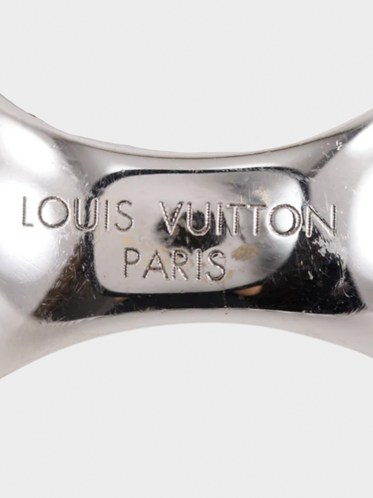 Louis Vuitton 1980s Silver Planet Cocktail Ring