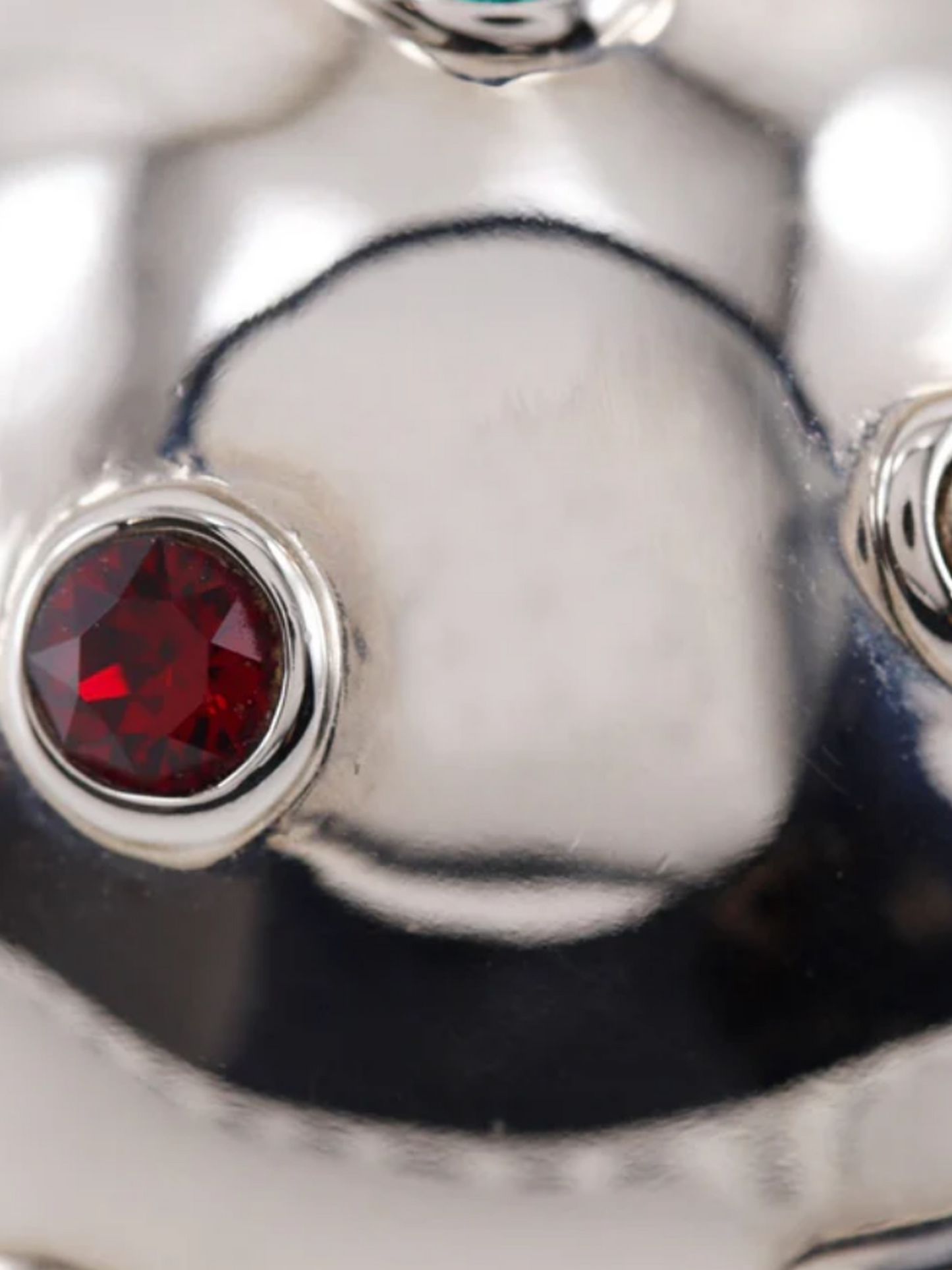 Louis Vuitton 1980s Silver Planet Cocktail Ring