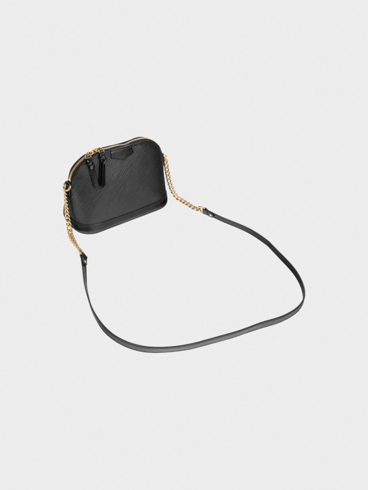 Louis Vuitton 2018 Black Alma Mini Noir Epi Chain-Strap Shoulder Bag