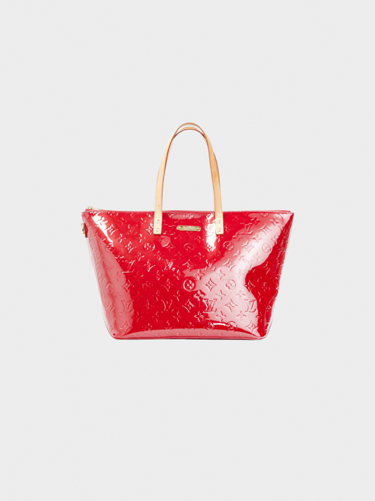 Louis Vuitton 2008 Bellevue GM Pomme D'Amour Monogram Vernis Leather Tote