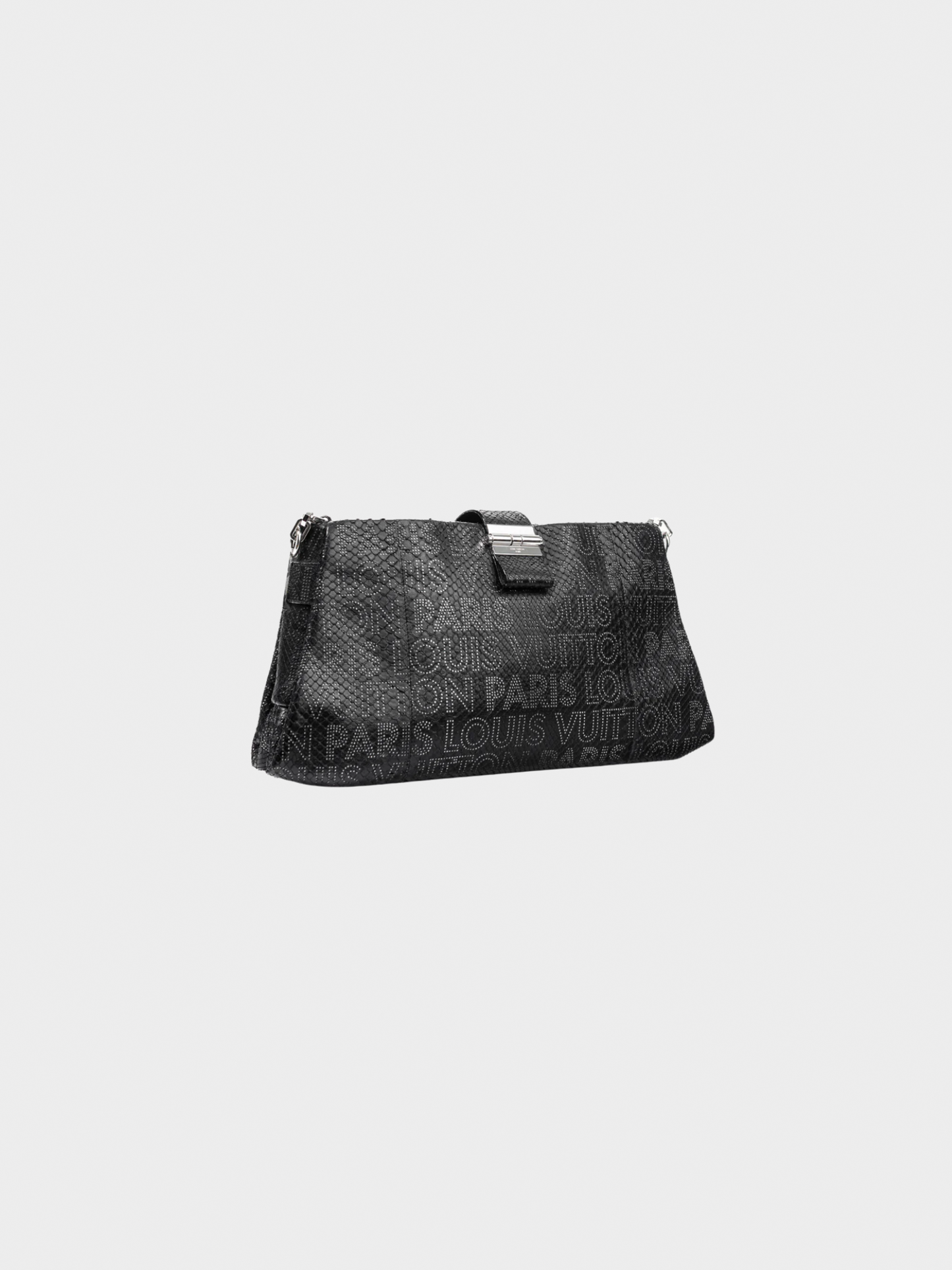 Louis Vuitton AW 2008 Runway Lutece Black Perfore Python Shoulder Bag
