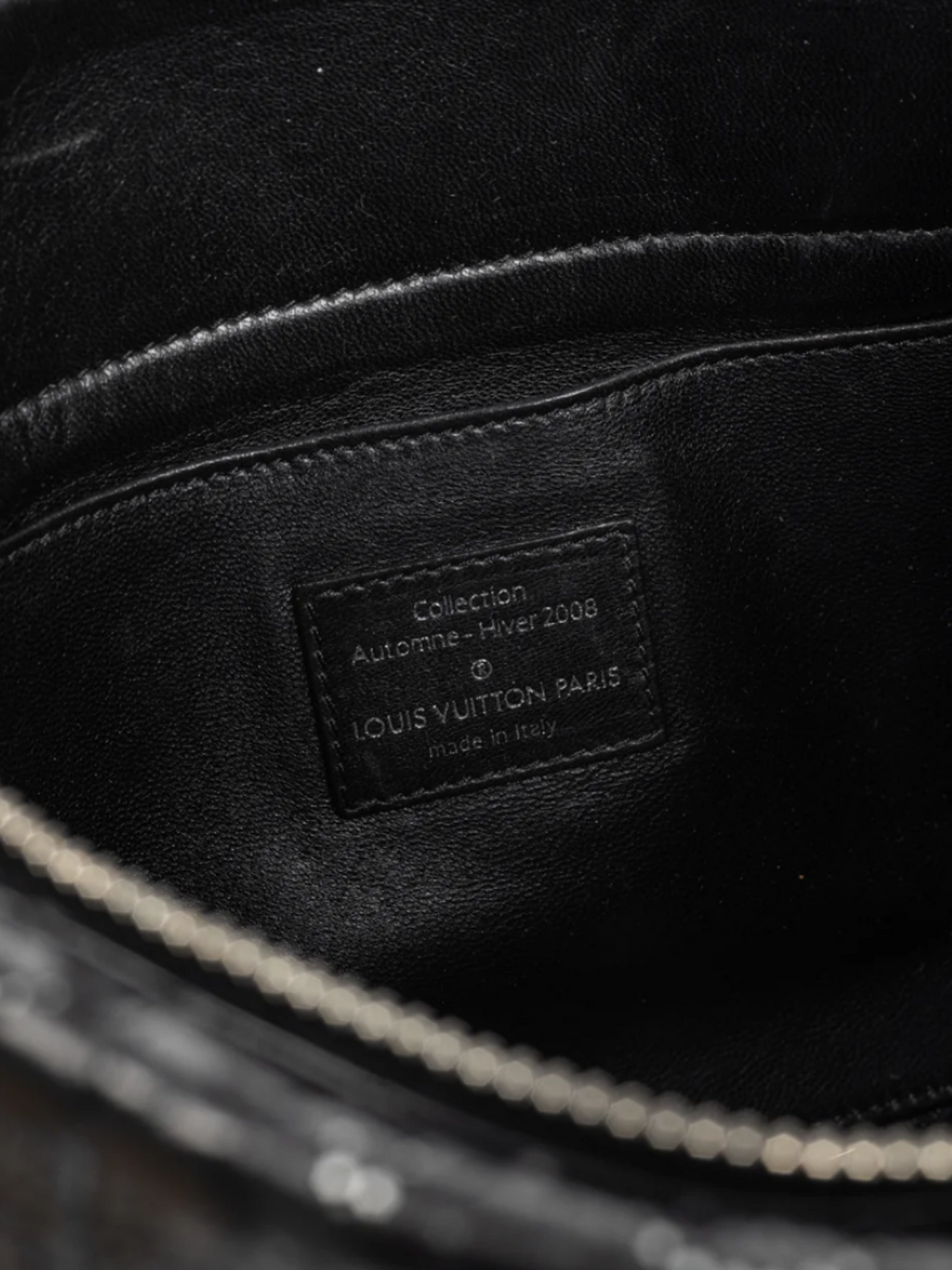 Louis Vuitton AW 2008 Runway Lutece Black Perfore Python Shoulder Bag