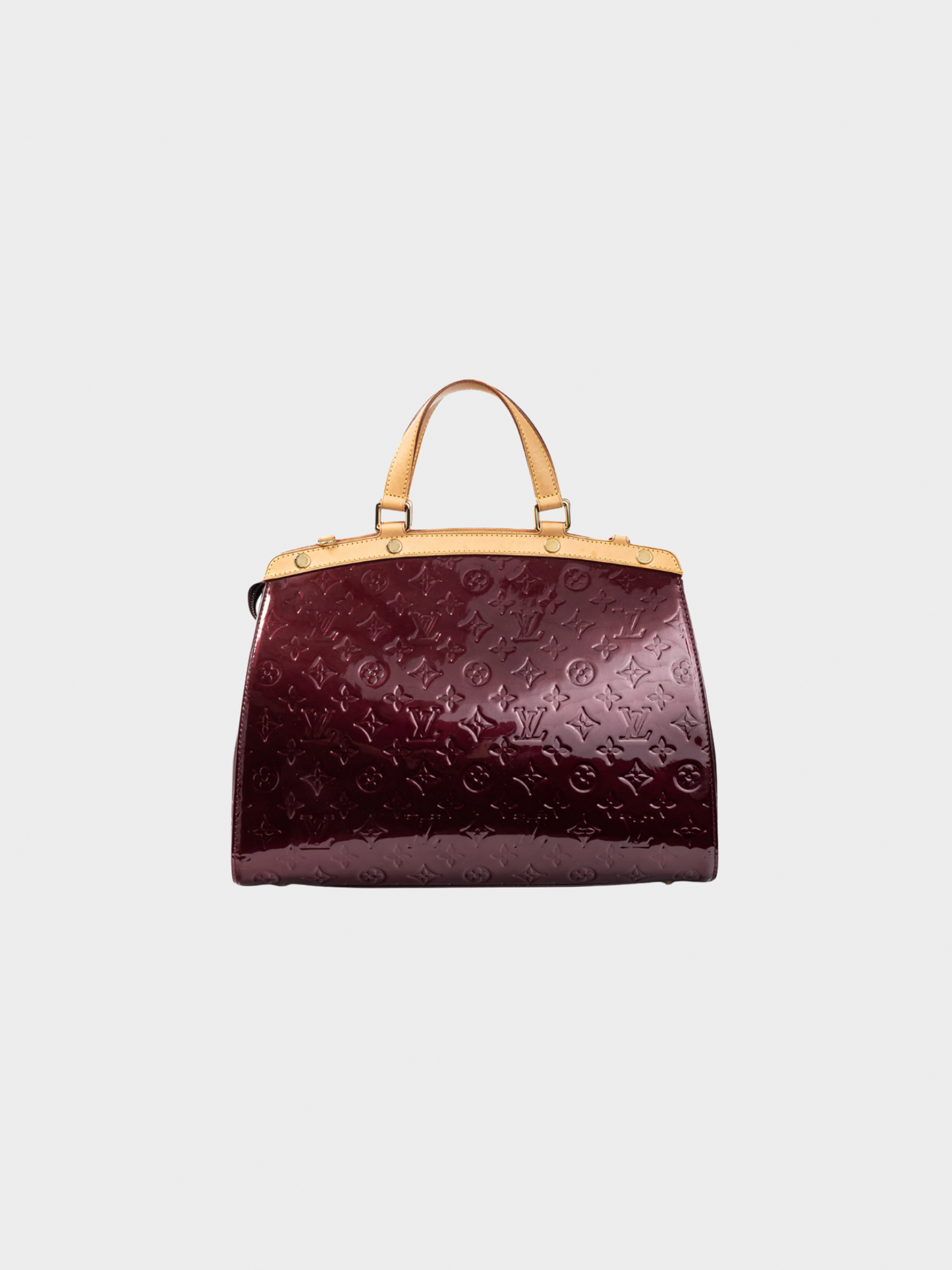 Louis Vuitton 2012 Berry Brea GM Rouge Fauviste Monogram Vernis Leather Tote