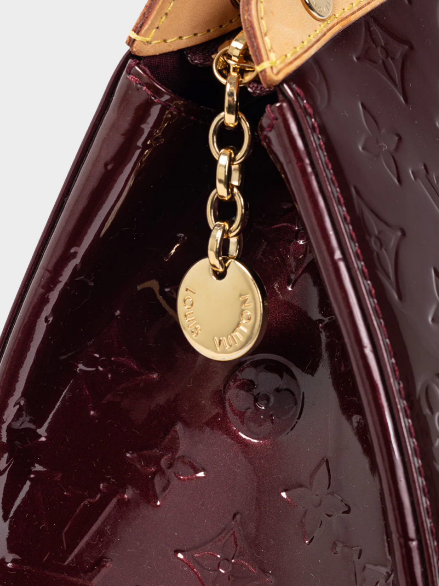Louis Vuitton 2012 Berry Brea GM Rouge Fauviste Monogram Vernis Leather Tote