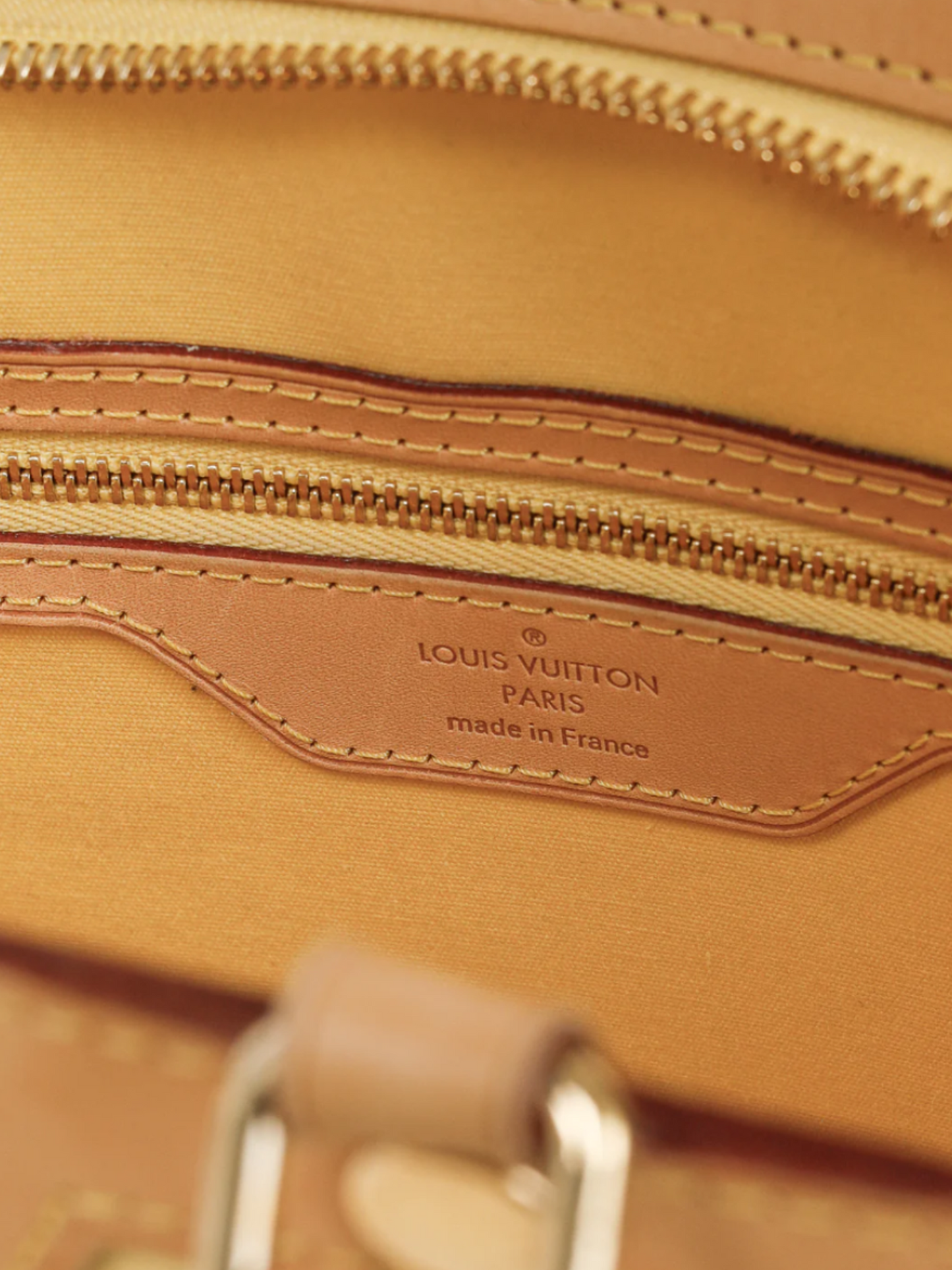 Louis Vuitton 2014 Brea MM Yellow Monogram Vernis Leather Tote