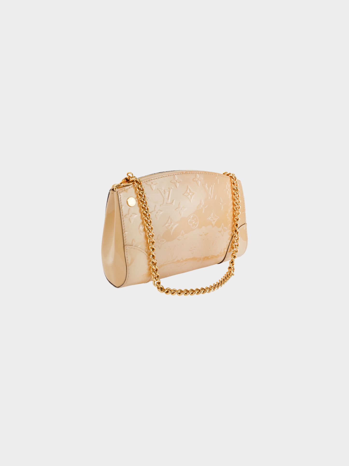 Louis Vuitton 2015 Santa Monica Beige Monogram Vernis Leather Clutch
