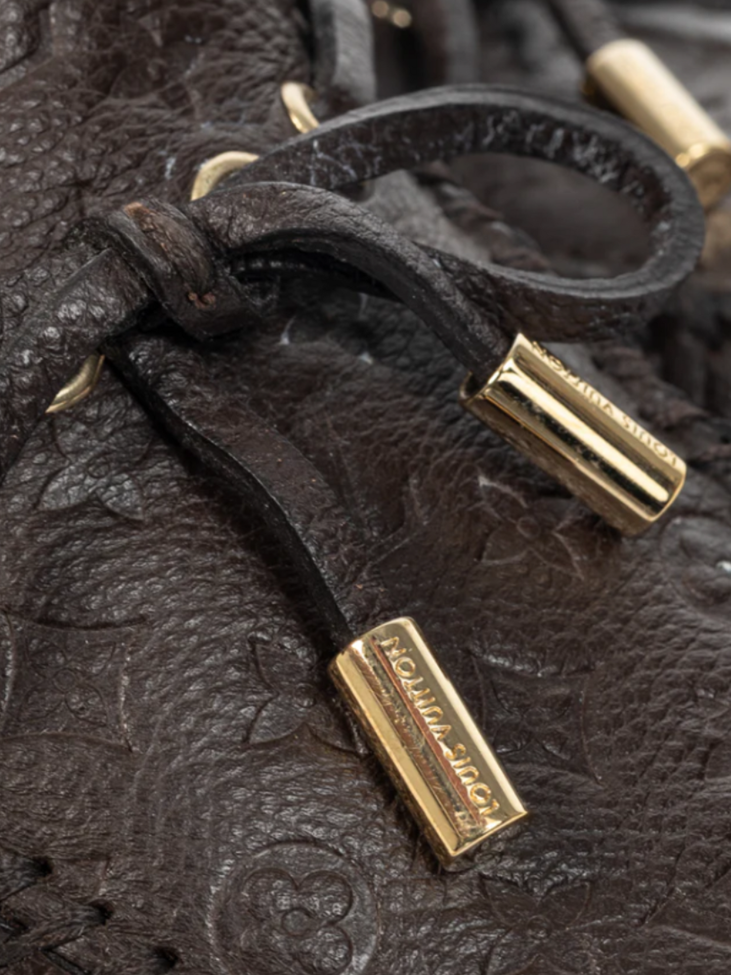 Louis Vuitton 2012 Gloria Brown Monogram-Embossed Leather Flat Loafers