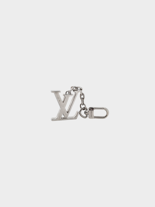 Louis Vuitton 2000s Silver-Tone LV Initials Keyholder