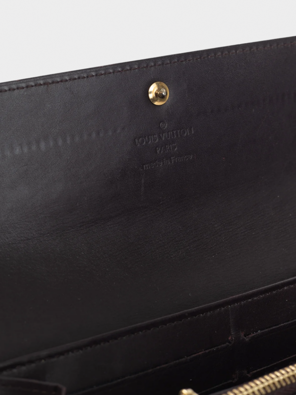 Louis Vuitton 2007 Berry Sarah Amarante Monogram Vernis Leather Wallet