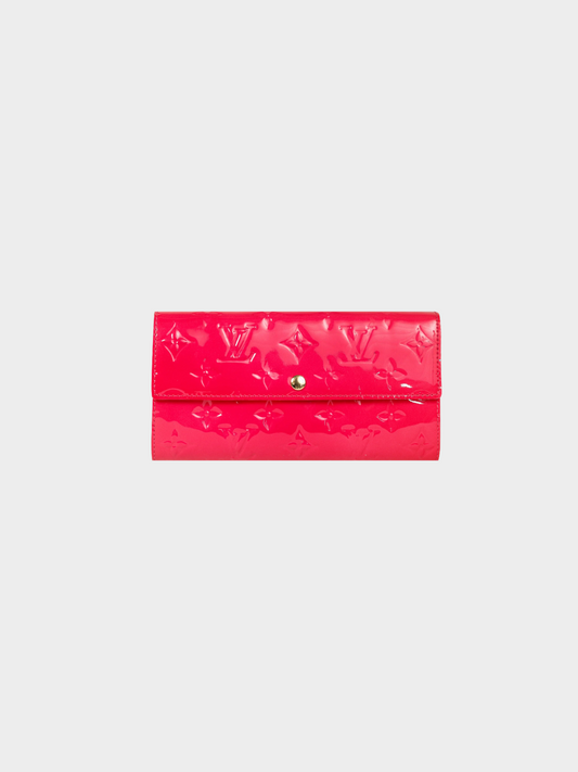 Louis Vuitton 2000s Sarah Rose Pop Monogram Vernis Leather Wallet