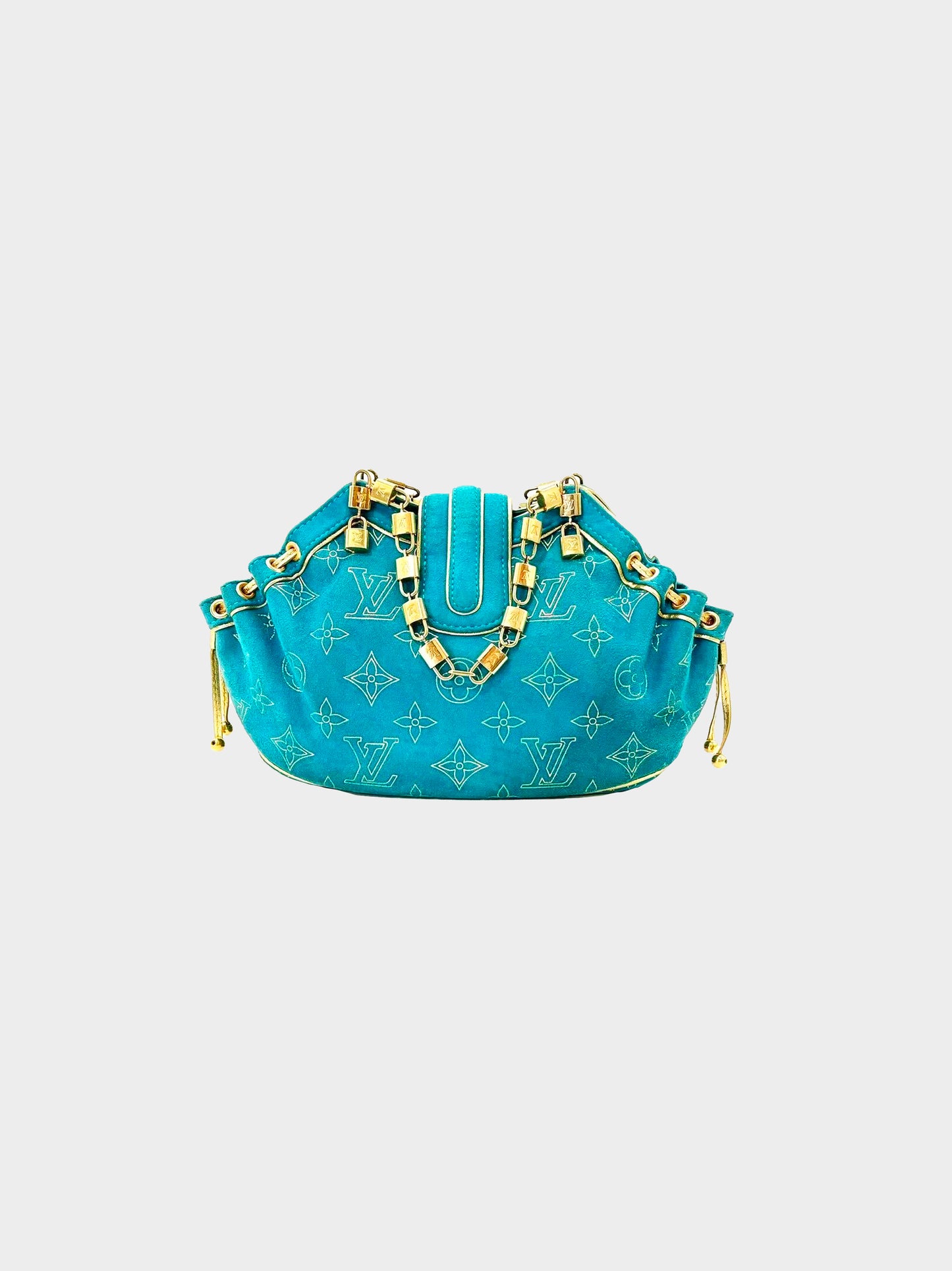 Louis Vuitton 2004 Rare Turquoise Theda Bag