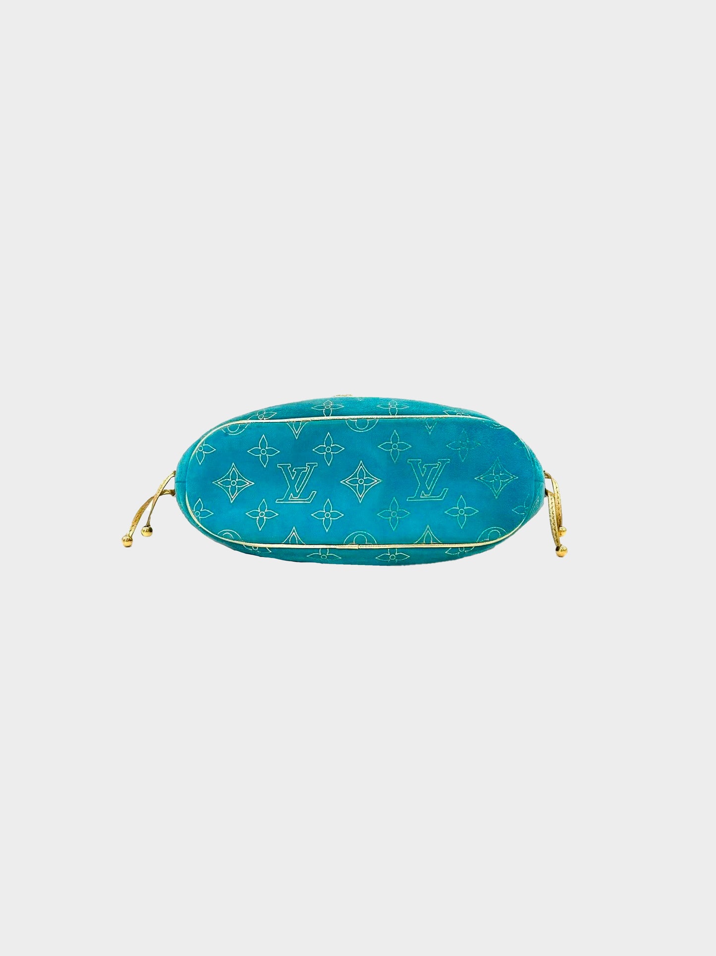 Louis Vuitton 2004 Rare Turquoise Theda Bag