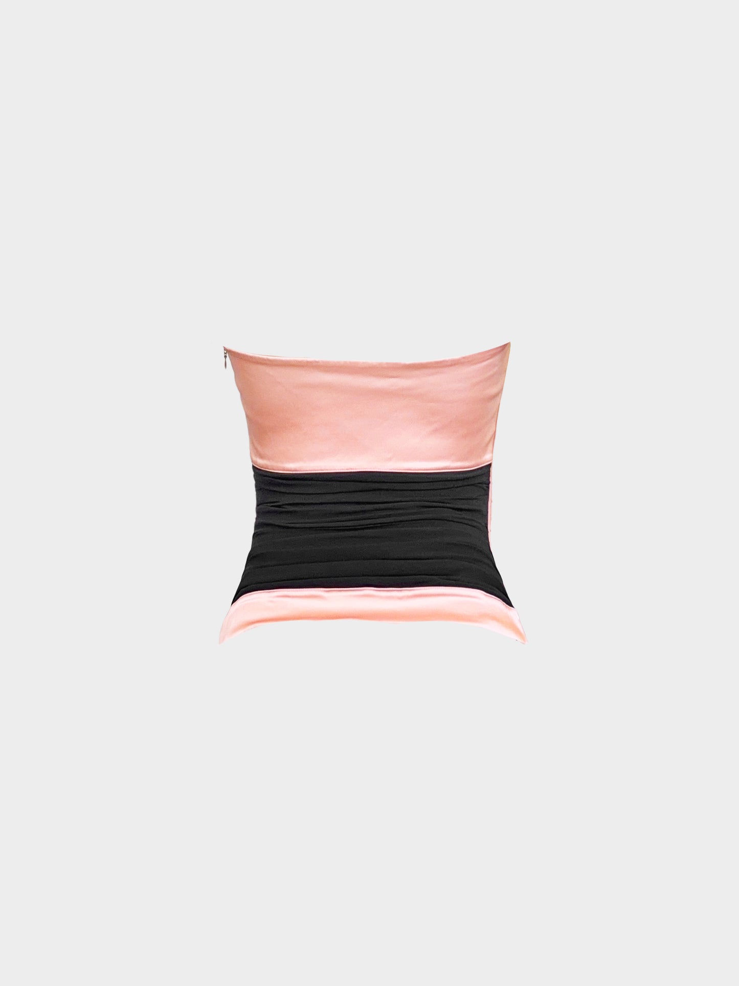 La Perla 2000s Pink and Black Bustier Corset Top