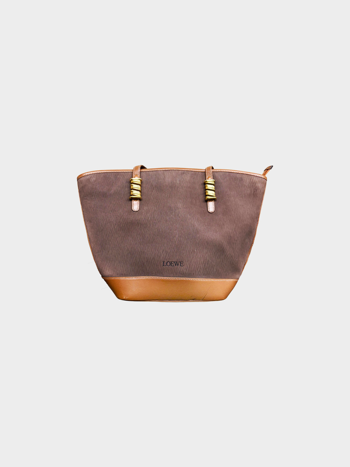 Loewe 2000s Brown Leather Velazquez Tote Bag