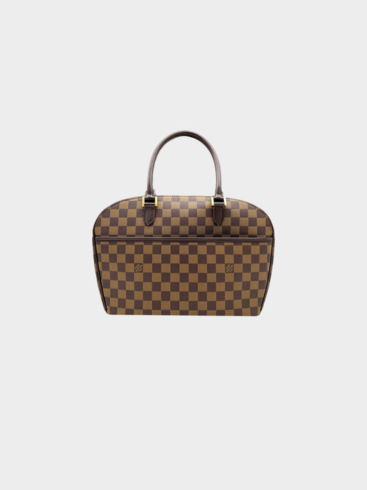 Louis Vuitton 2005 Damier Ebene Sarria Horizontal Bag