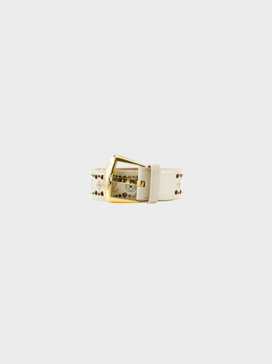 Louis Vuitton 2010 Beige Santur Phoenix Belt