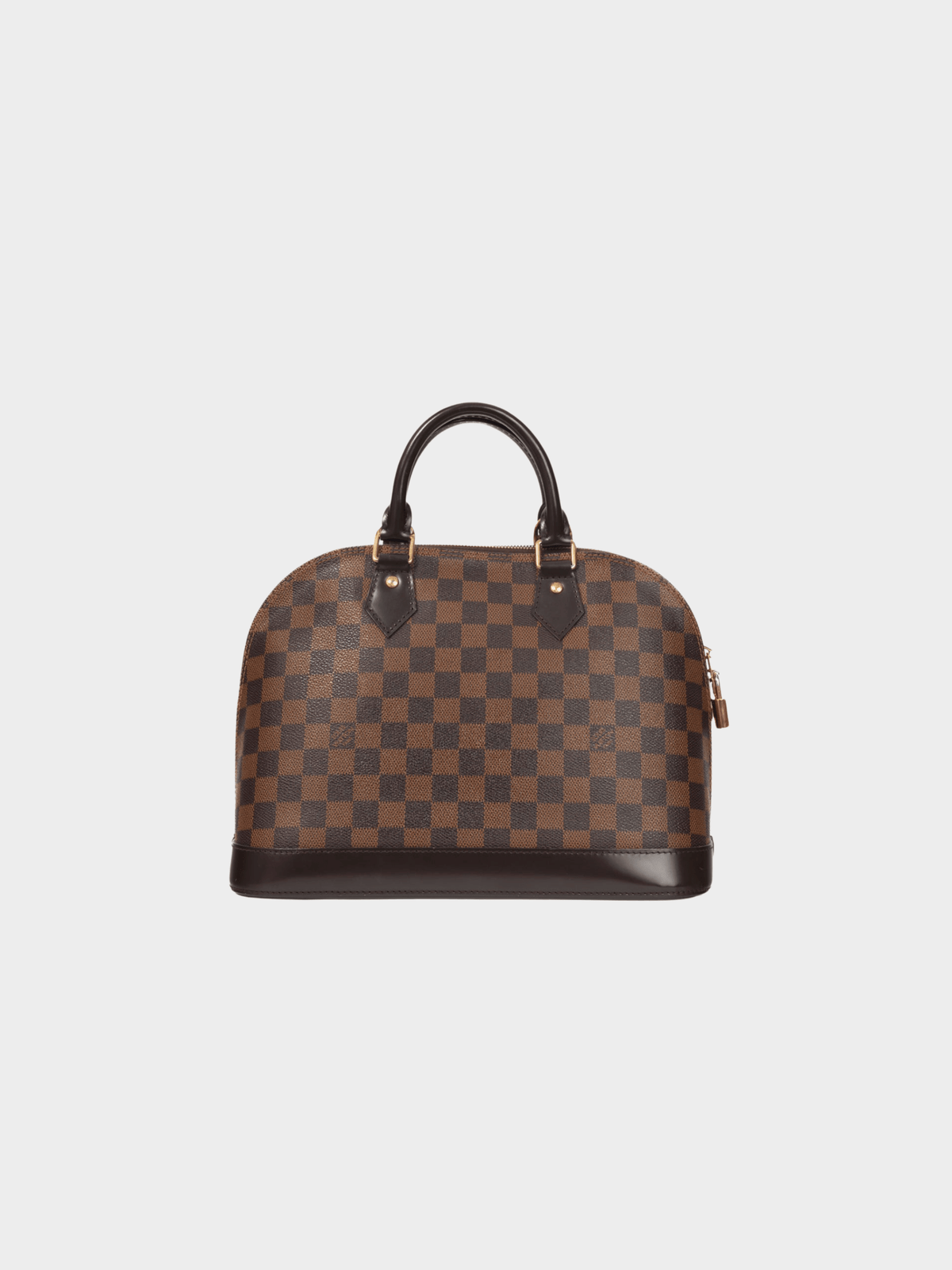 Louis Vuitton 2016 Brown Alma PM Damier Ebene Canvas Tote