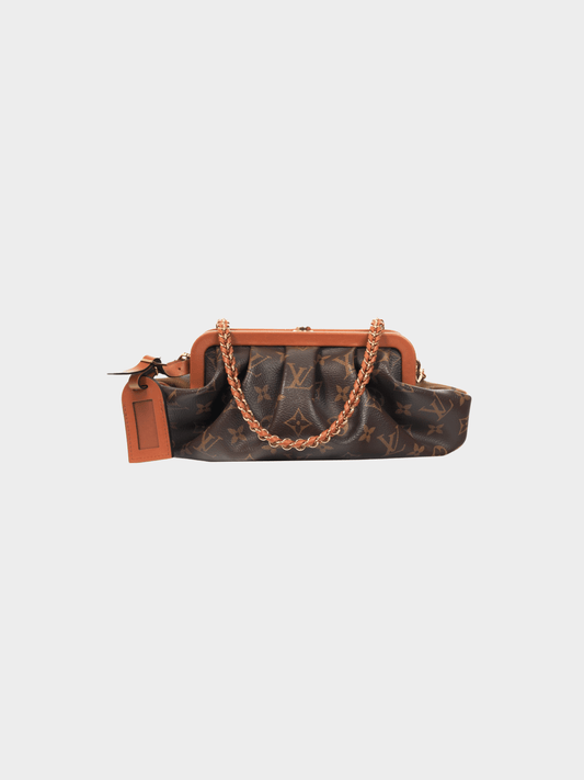 Louis Vuitton 2020s Boursicot East West Monogram and Reverse Monogram Bag