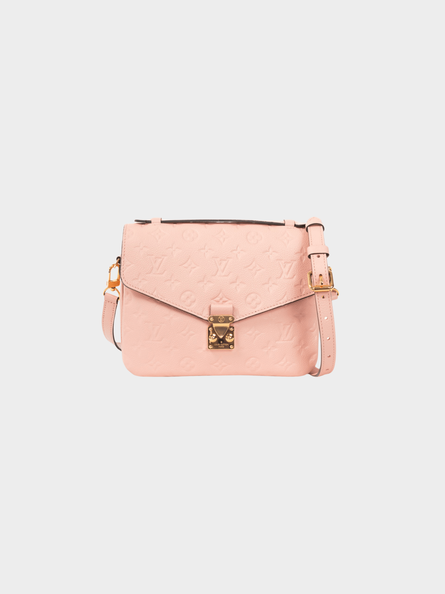 Louis Vuitton 2010s Pochette Metis MM Rose Poudre Monogram Empreinte Satchel