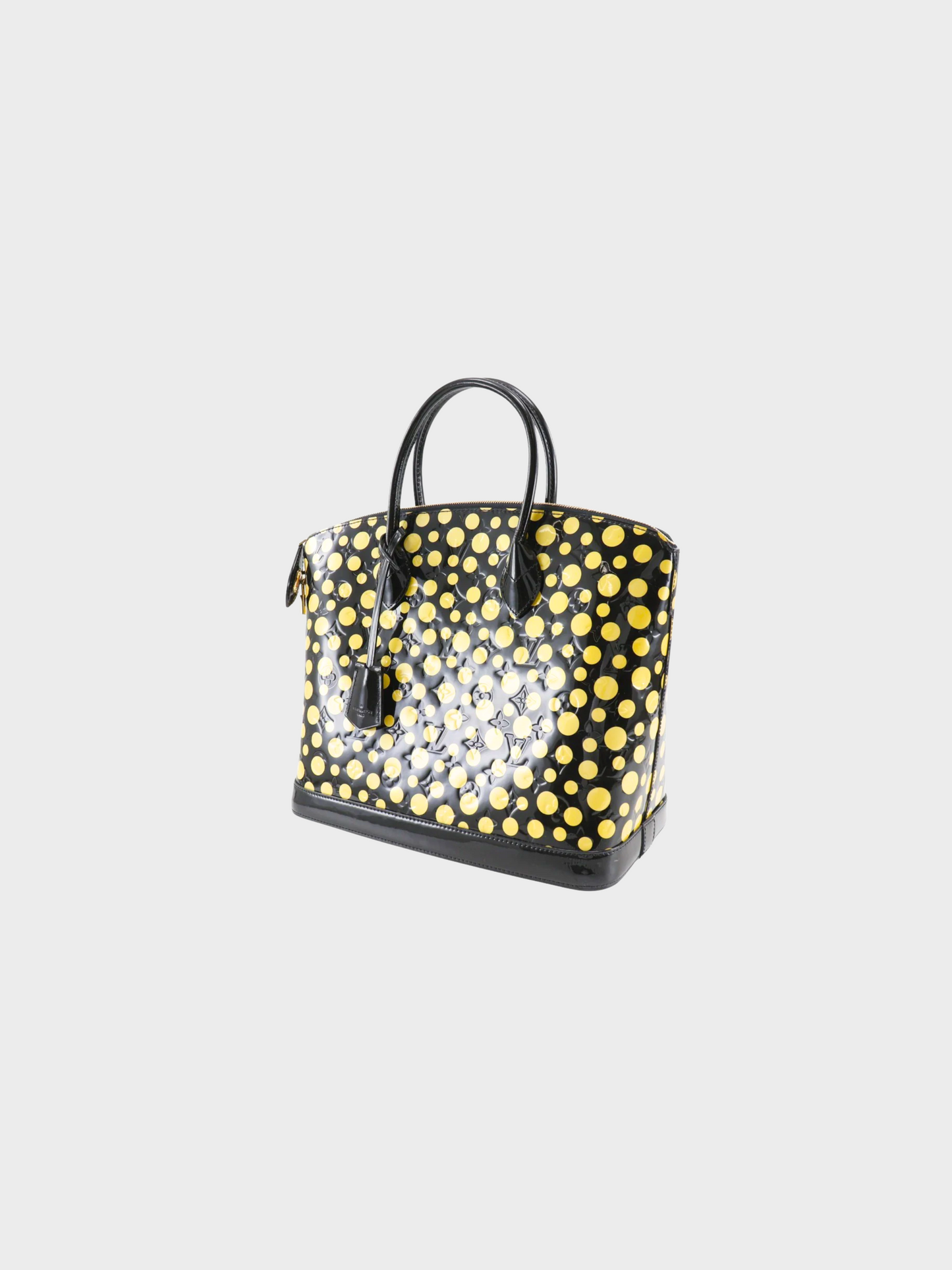 Louis Vuitton X Yayoi Kusama 2012 Monogram Vernis Dots Infinity Lockit MM Bag