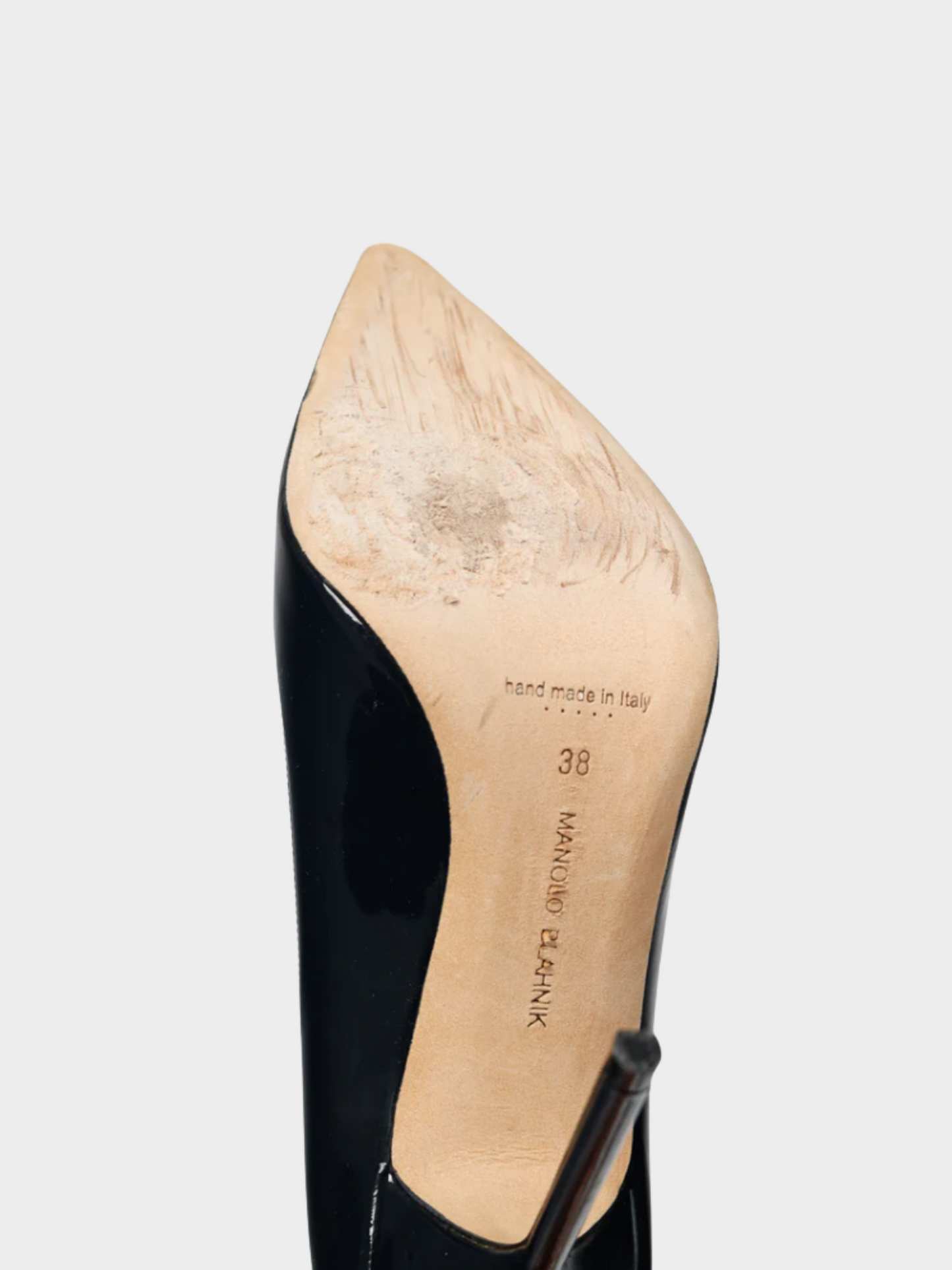 Manolo Blahnik 2010s BB Midnight-Blue Patent Leather Pointed-Toe Pumps
