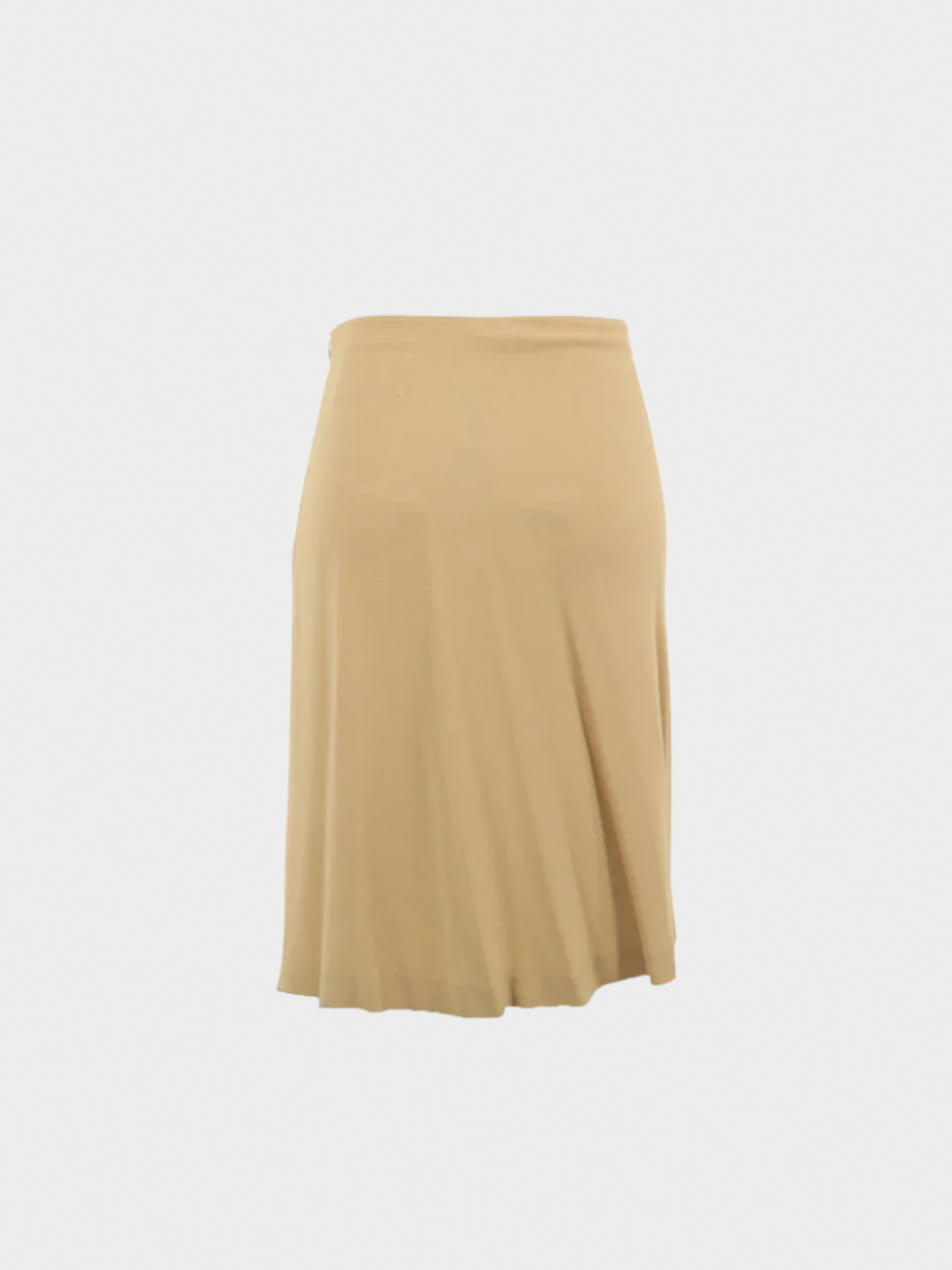 Maison Martin Margiela 2000s Beige Viscose Midi Skirt