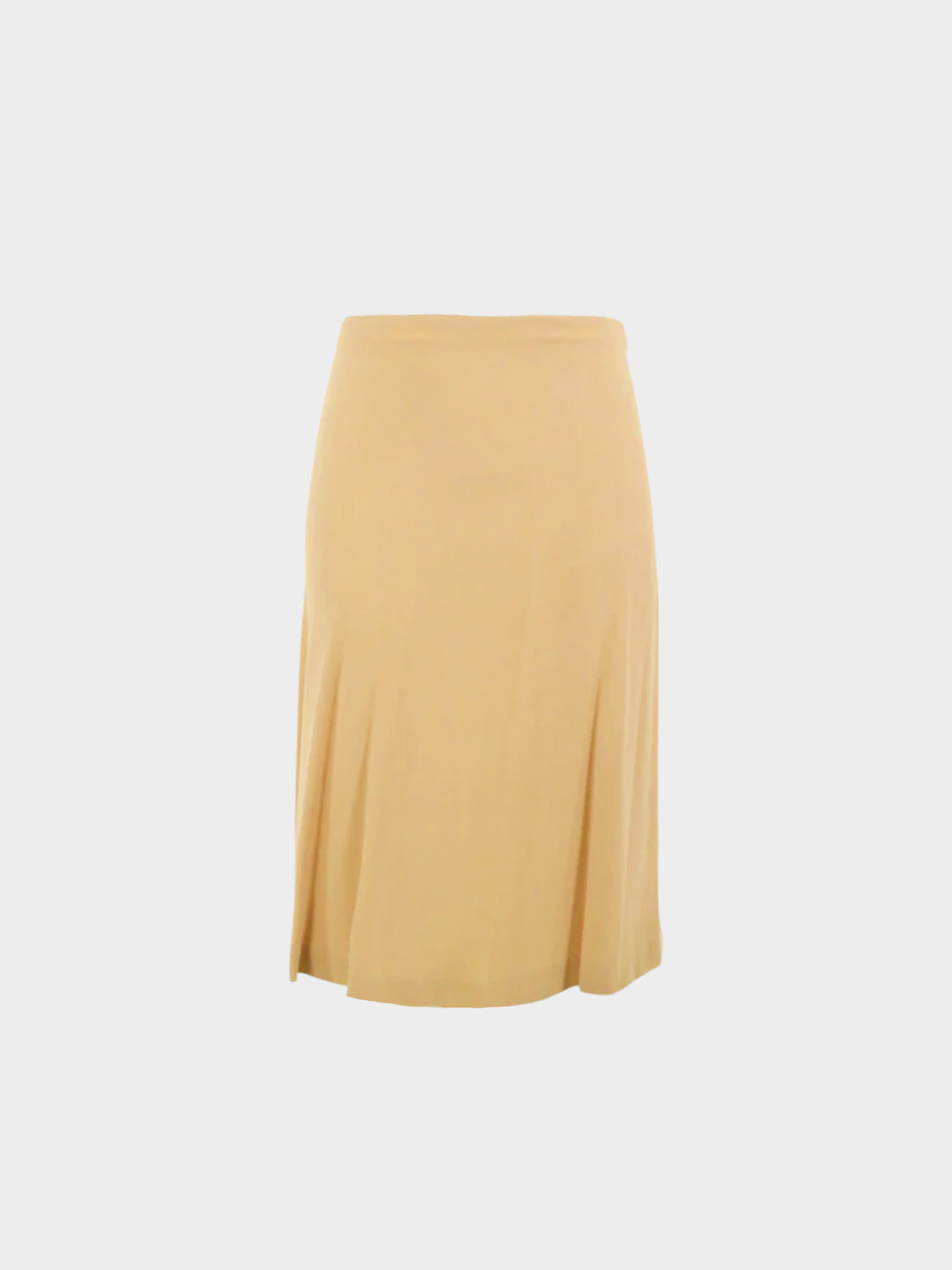 Maison Martin Margiela 2000s Beige Viscose Midi Skirt