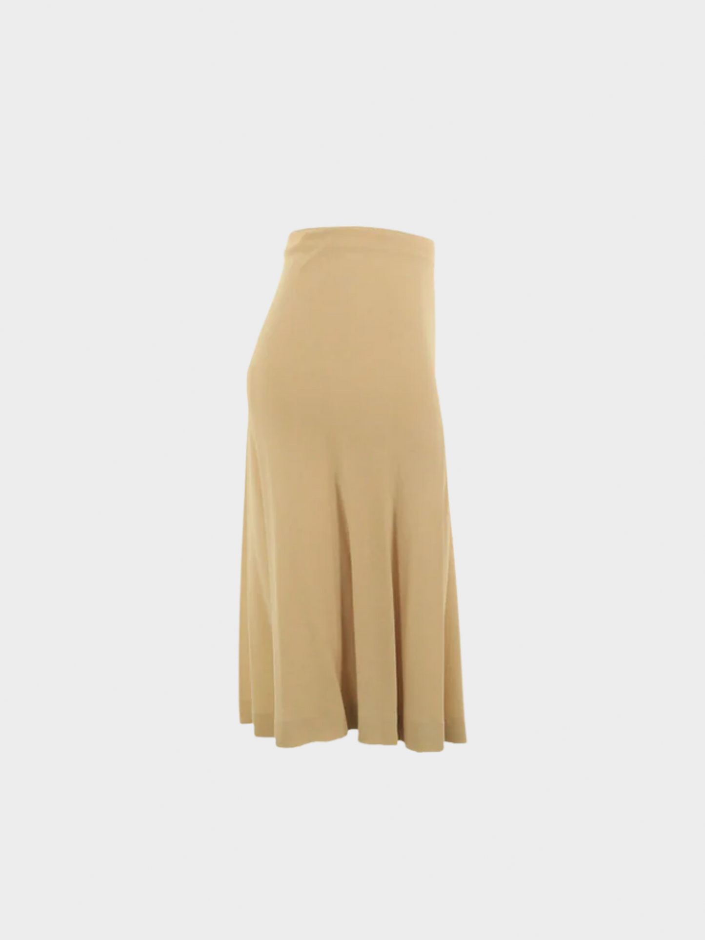Maison Martin Margiela 2000s Beige Viscose Midi Skirt
