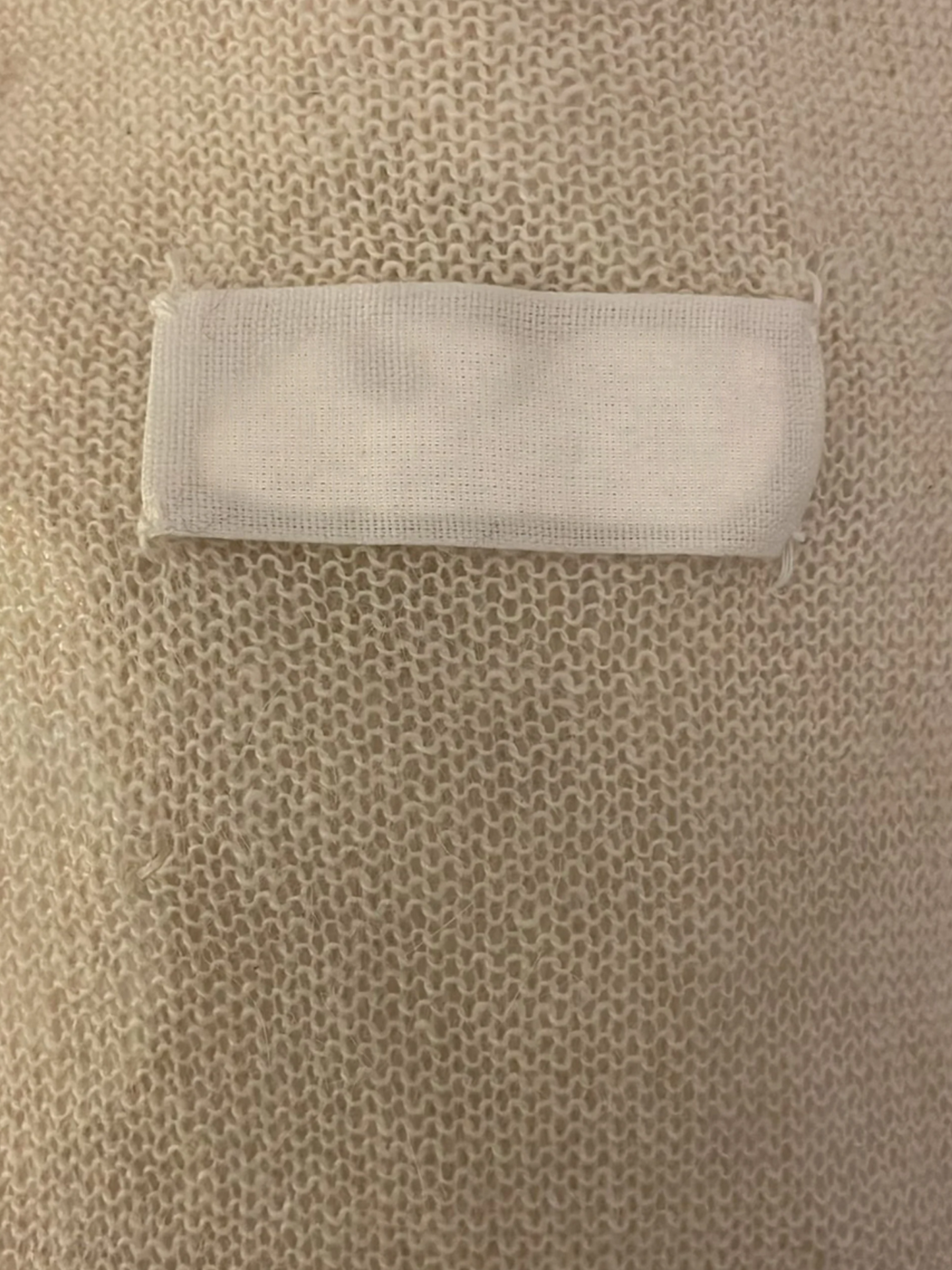 Maison Martin Margiela FW 2000 Off White Silk Knit Embellished Tunic