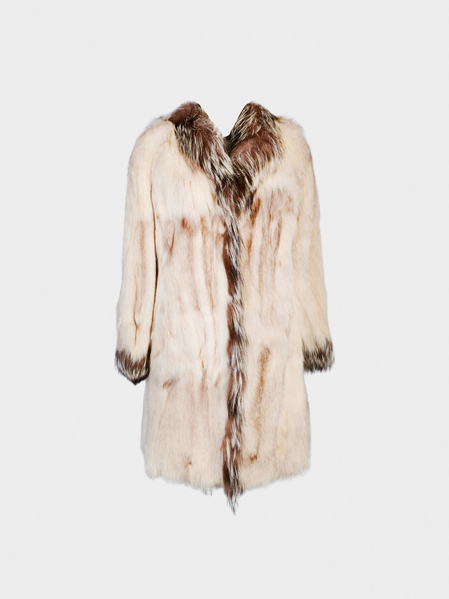 Missoni 2005 Collectible N°05/50 Beige Polar Fox Long Coat