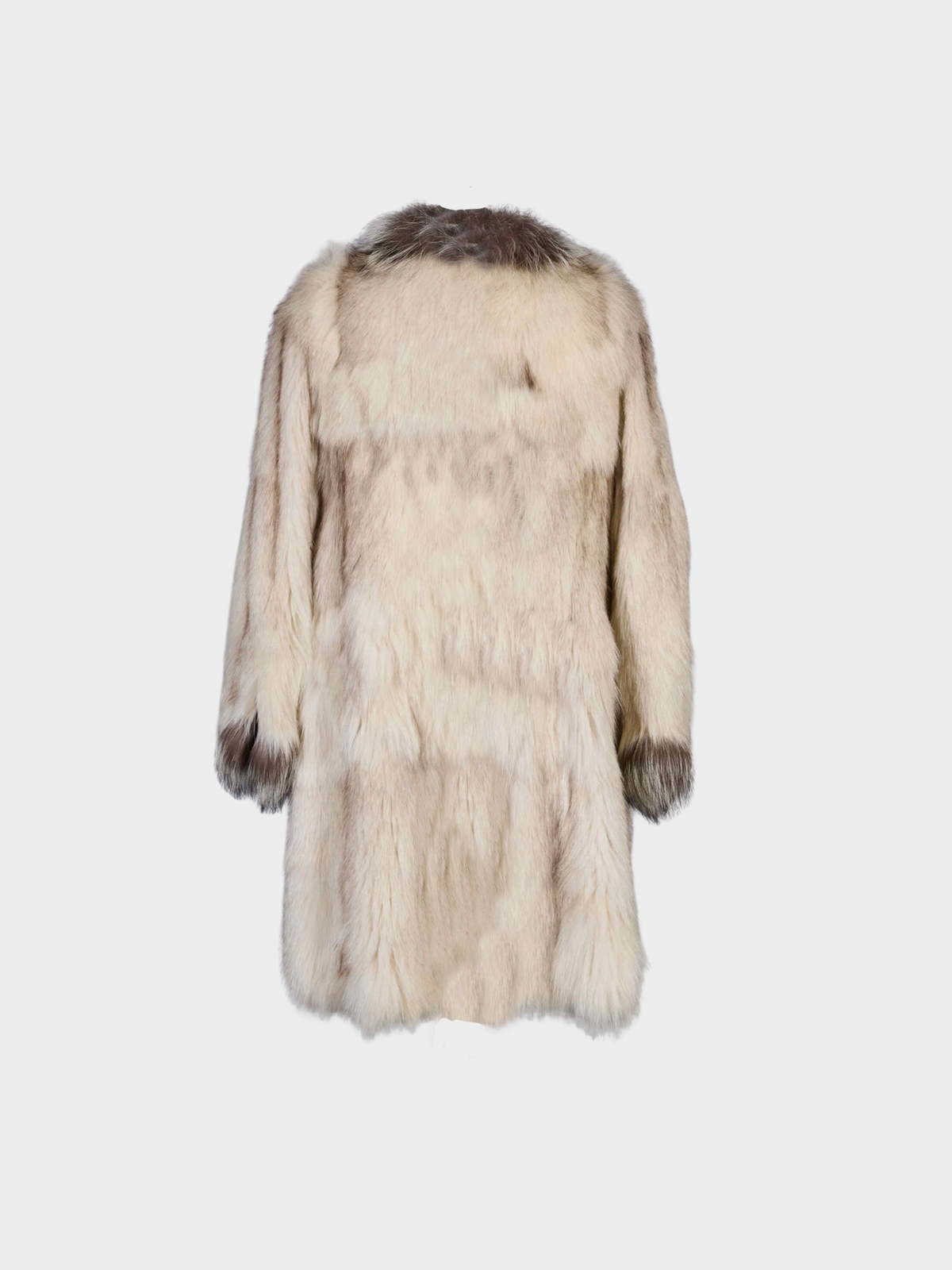 Missoni 2005 Collectible N°05/50 Beige Polar Fox Long Coat