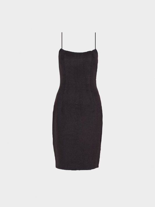 Prada 2000s Brown Wool Mini Dress