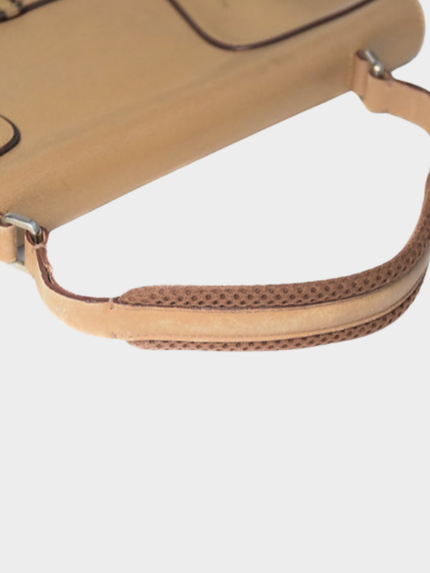 Miu Miu FW 1999 Beige Leather Top Handled Bag