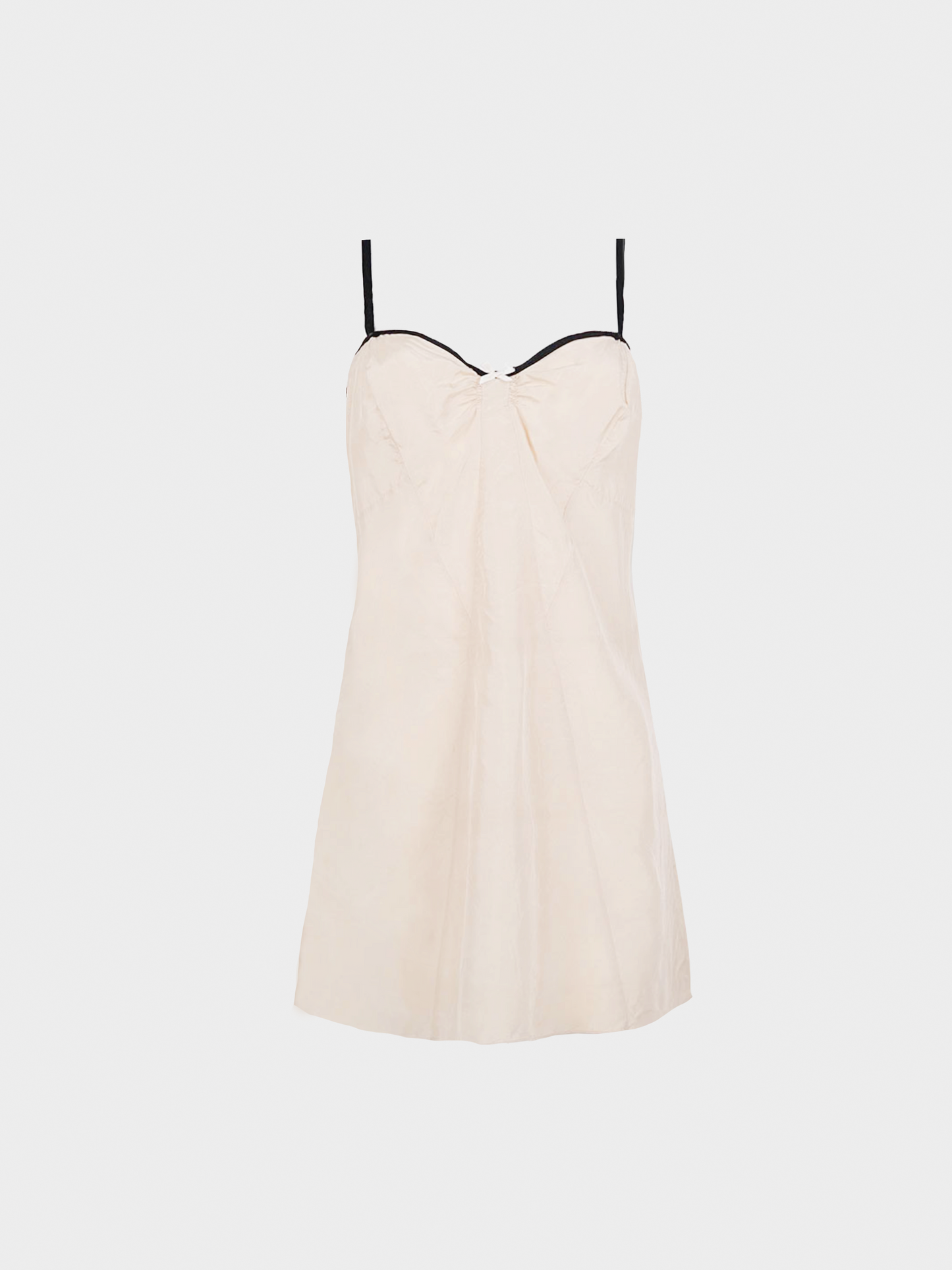 Miu Miu 2000s Silk Lingerie Beige Dress