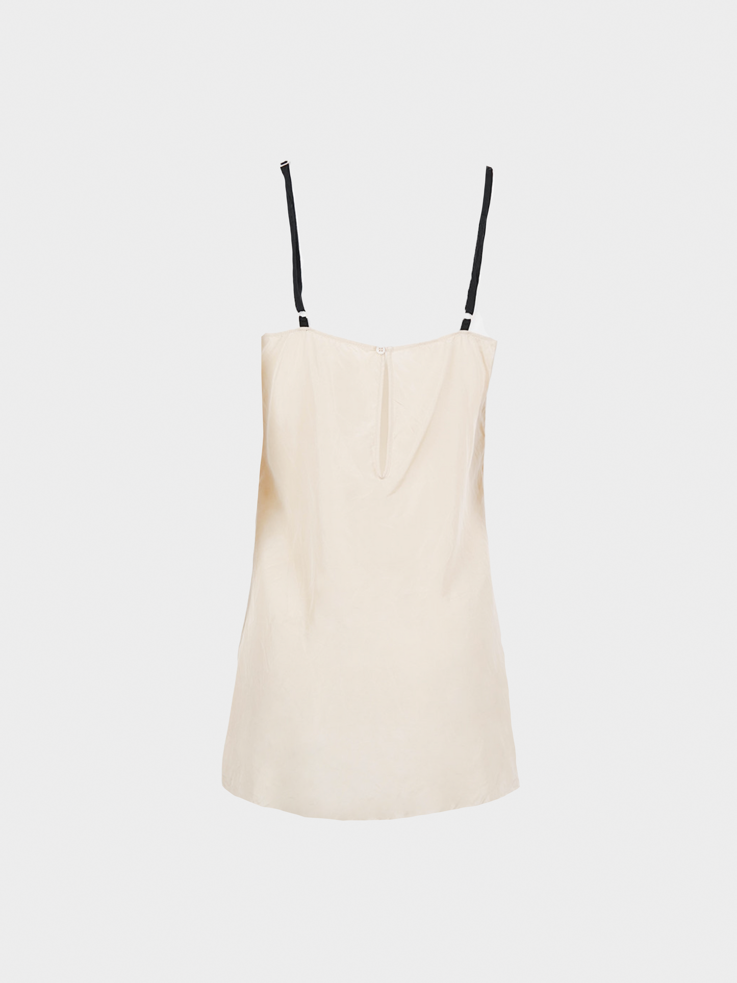Miu Miu 2000s Silk Lingerie Beige Dress