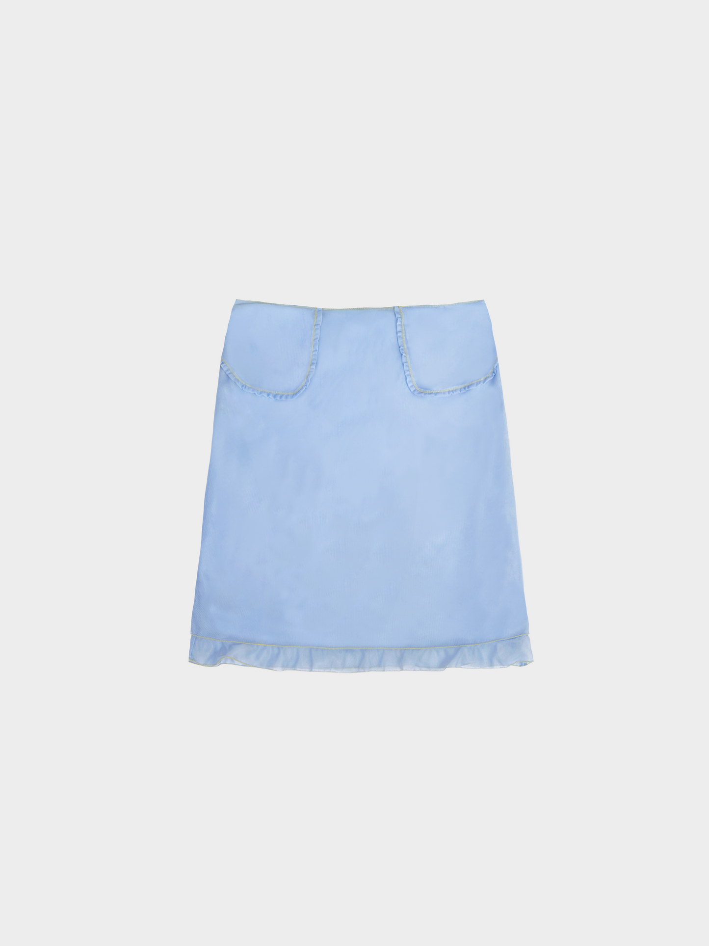 Miu Miu FW 1999 Blue Mesh Skirt