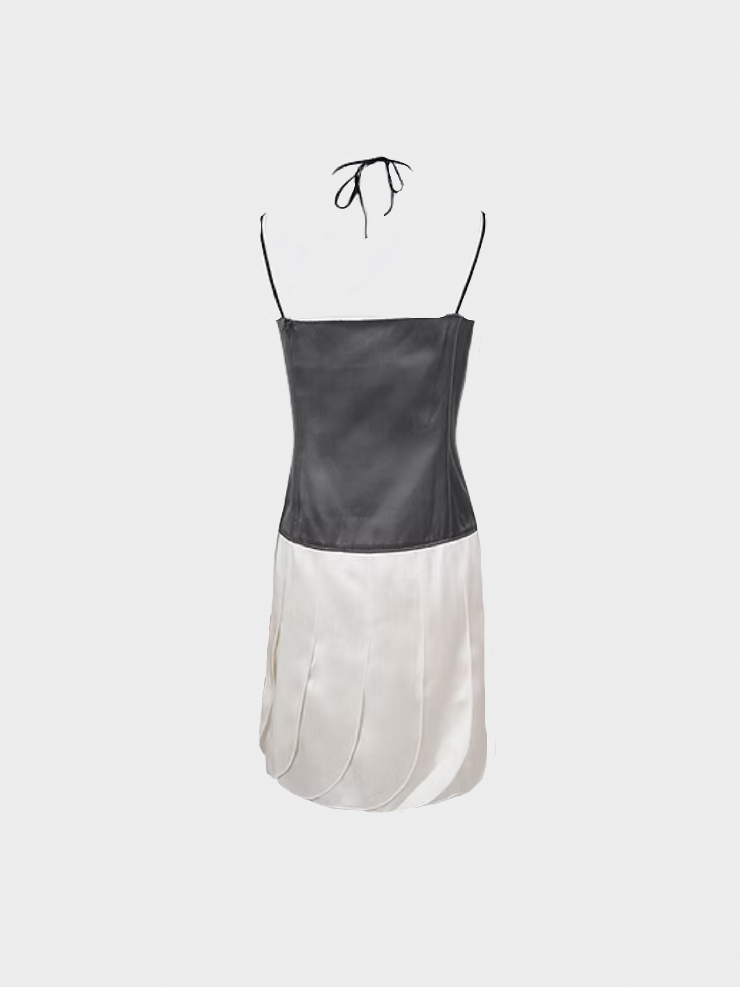 Miu Miu SS 2007 Silver Halter and White Skirt Dress