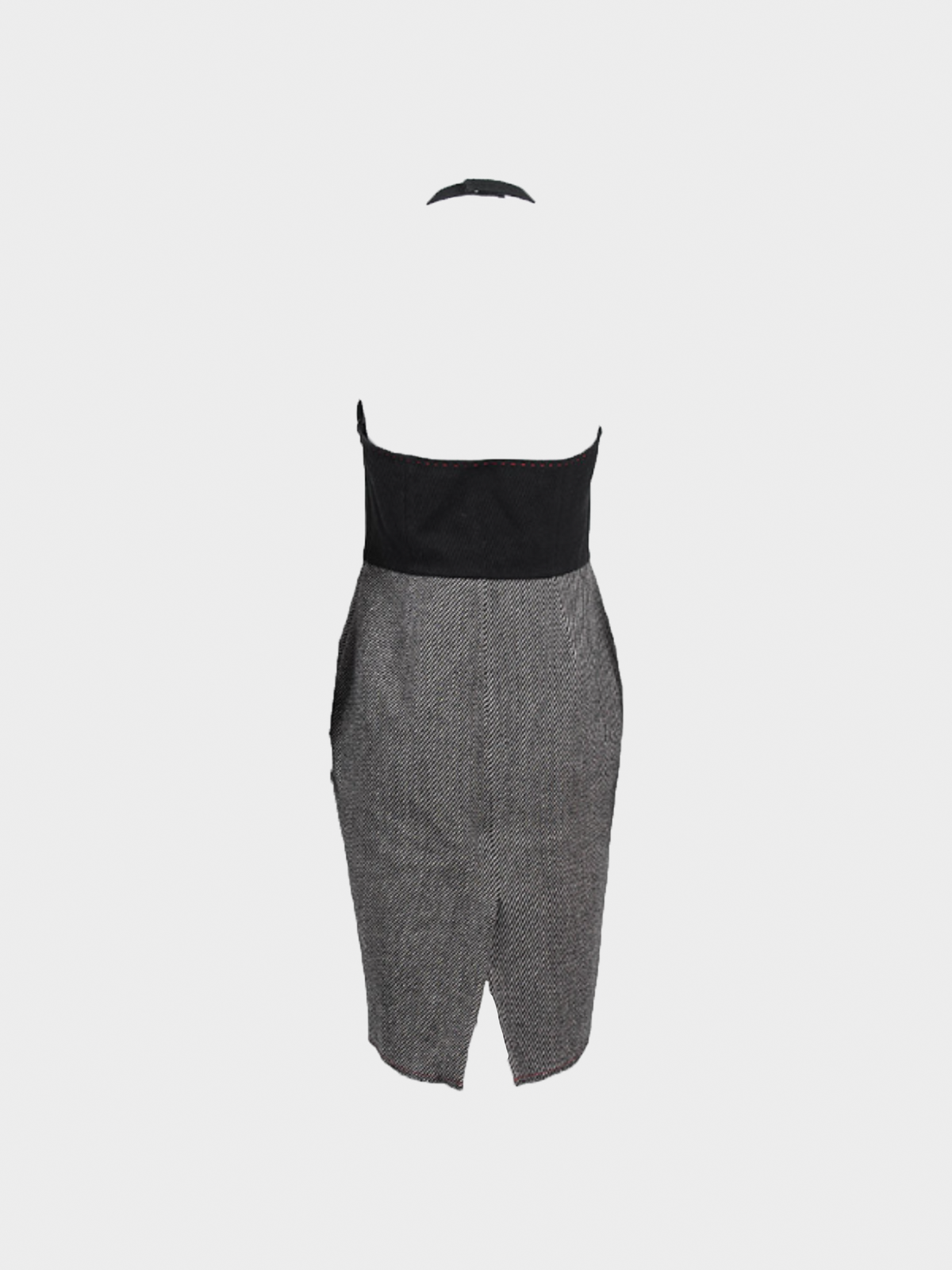 Miu Miu FW 2000 Halter Neck Wool Dress